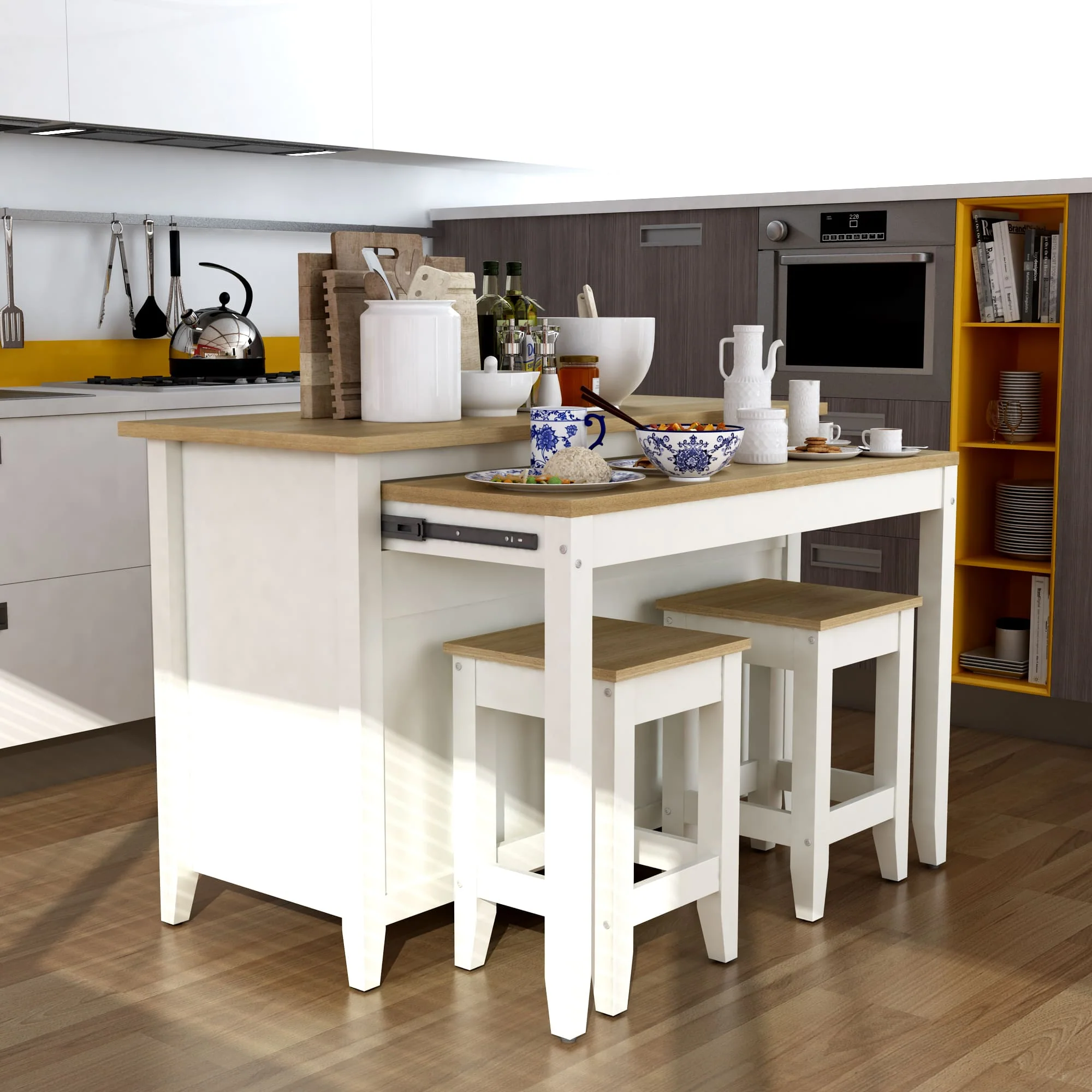Delphi 53" Kitchen Island Cabinet By Anderson Teak - Image 9