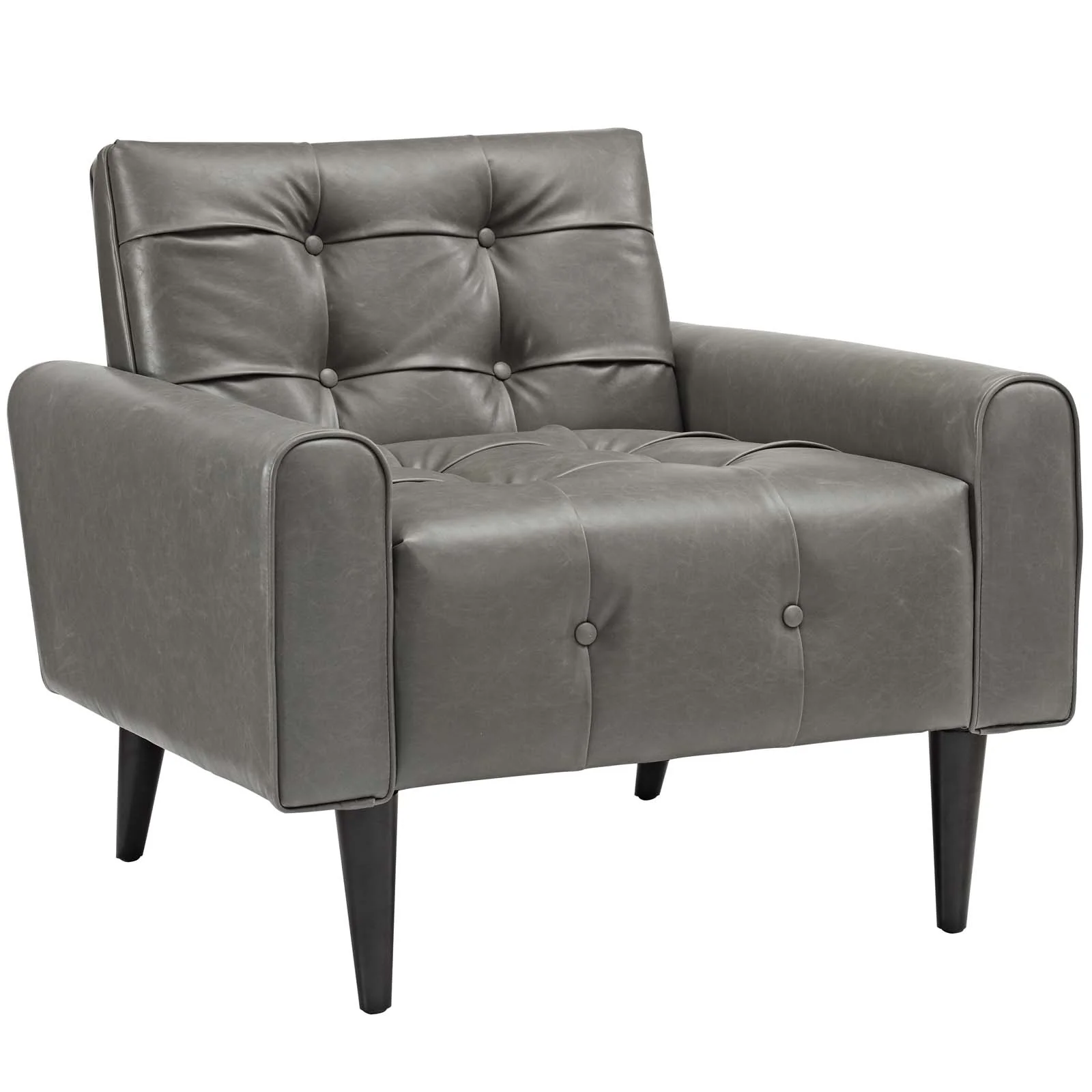 Delve Upholstered Vinyl Accent Chair By Modway - EEI-2327 - Image 2