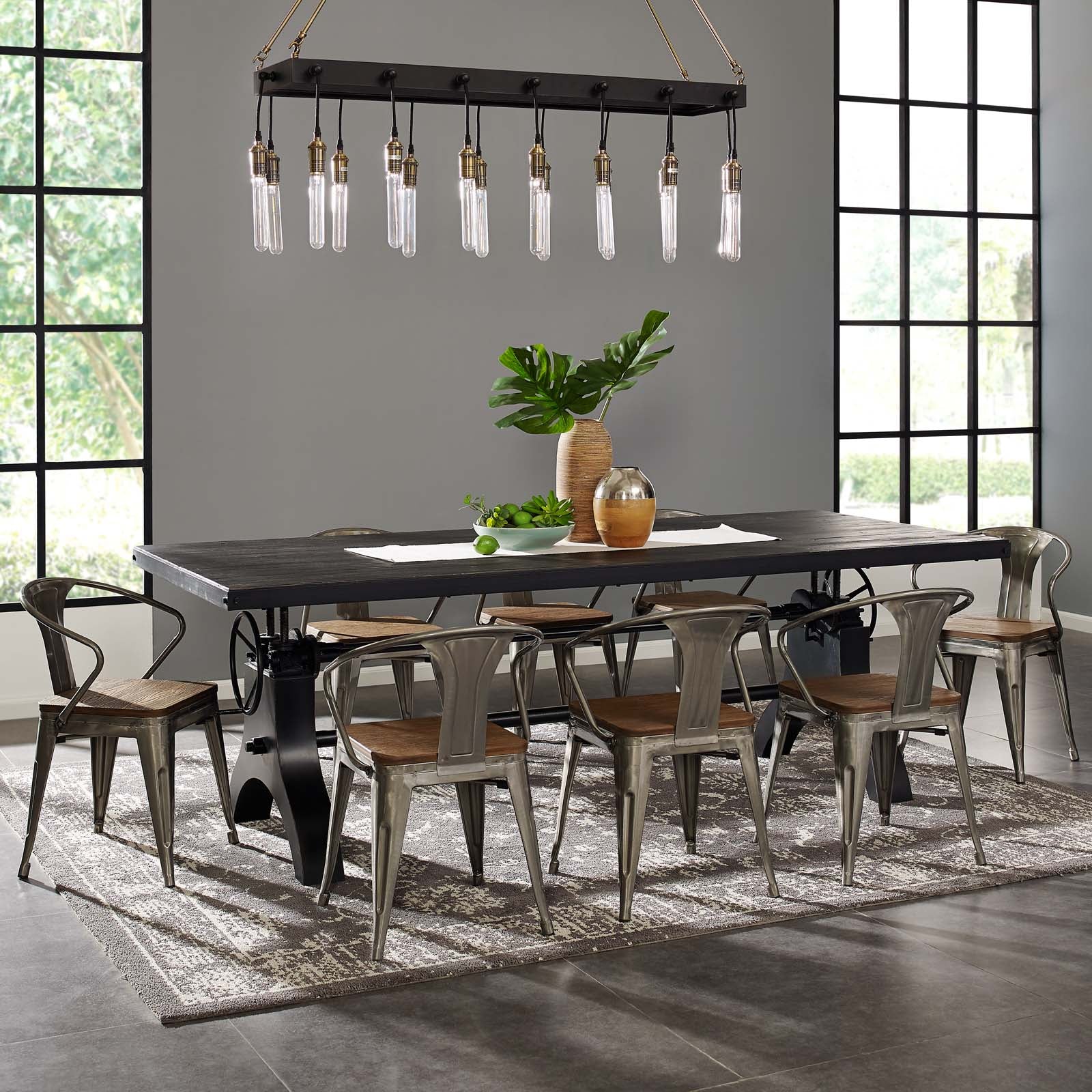 Demarcate Modern Farmhouse Pendant Chandelier By Modway - EEI-3275 - Image 7