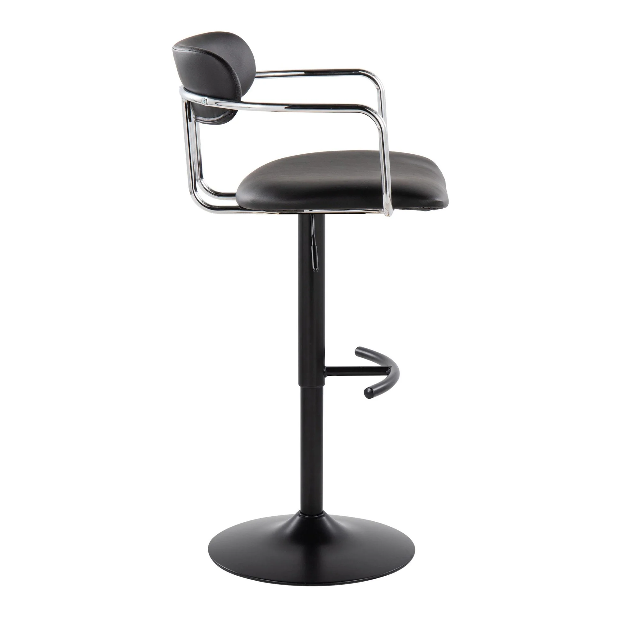 Demi Adjustable Barstool - Set of 2 By LumiSource - BS-DEMIPU-RT2 BKCHRBK2 - Image 6