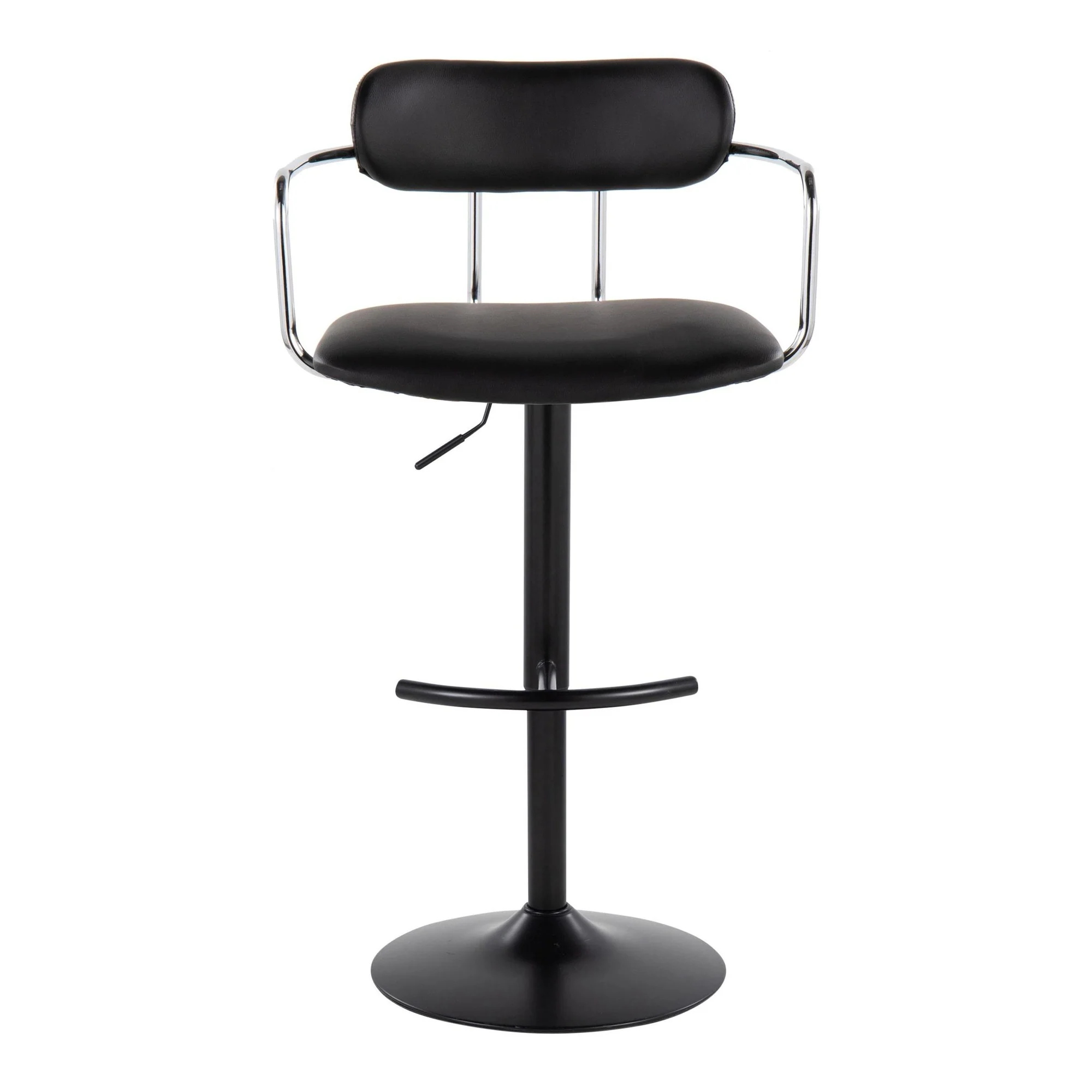 Demi Adjustable Barstool - Set of 2 By LumiSource - BS-DEMIPU-RT2 BKCHRBK2 - Image 8