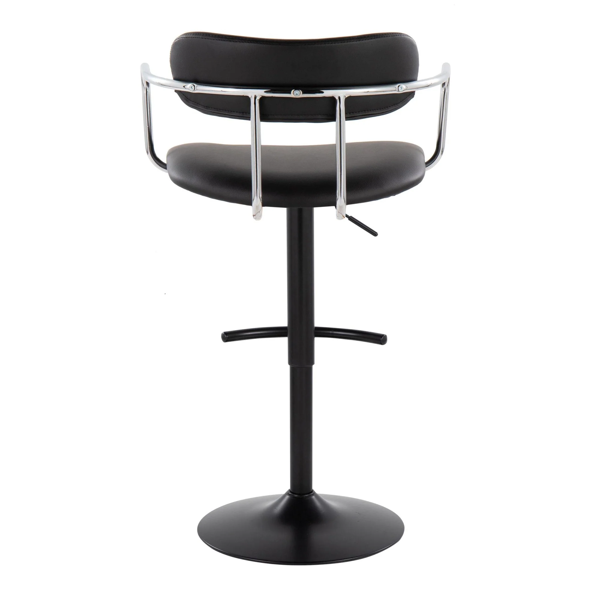 Demi Adjustable Barstool - Set of 2 By LumiSource - BS-DEMIPU-RT2 BKCHRBK2 - Image 9