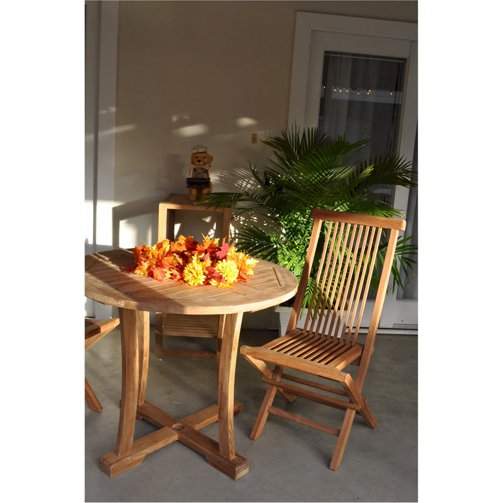 Descanso Bristol 3-Pieces Dining Set By Anderson Teak - Image 2