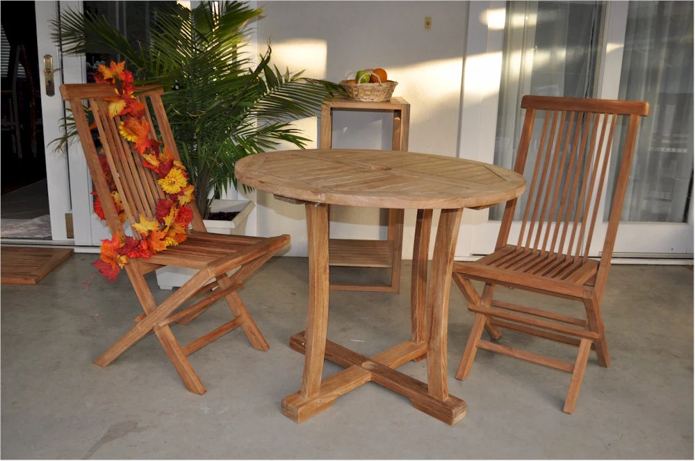Descanso Bristol 3-Pieces Dining Set By Anderson Teak - Image 3