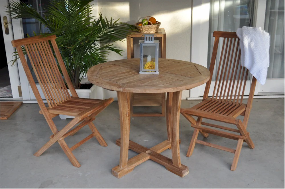 Descanso Bristol 3-Pieces Dining Set By Anderson Teak - Image 4