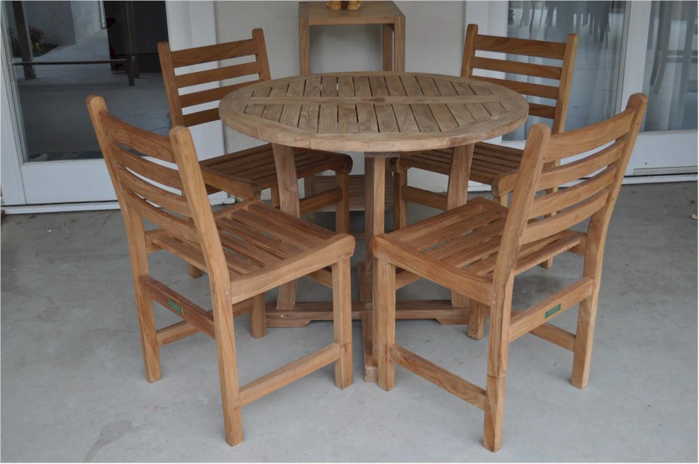 Descanso Windham 5-Pieces Dining Set By Anderson Teak - Image 2