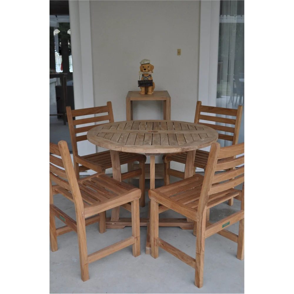 Descanso Windham 5-Pieces Dining Set By Anderson Teak - Image 3