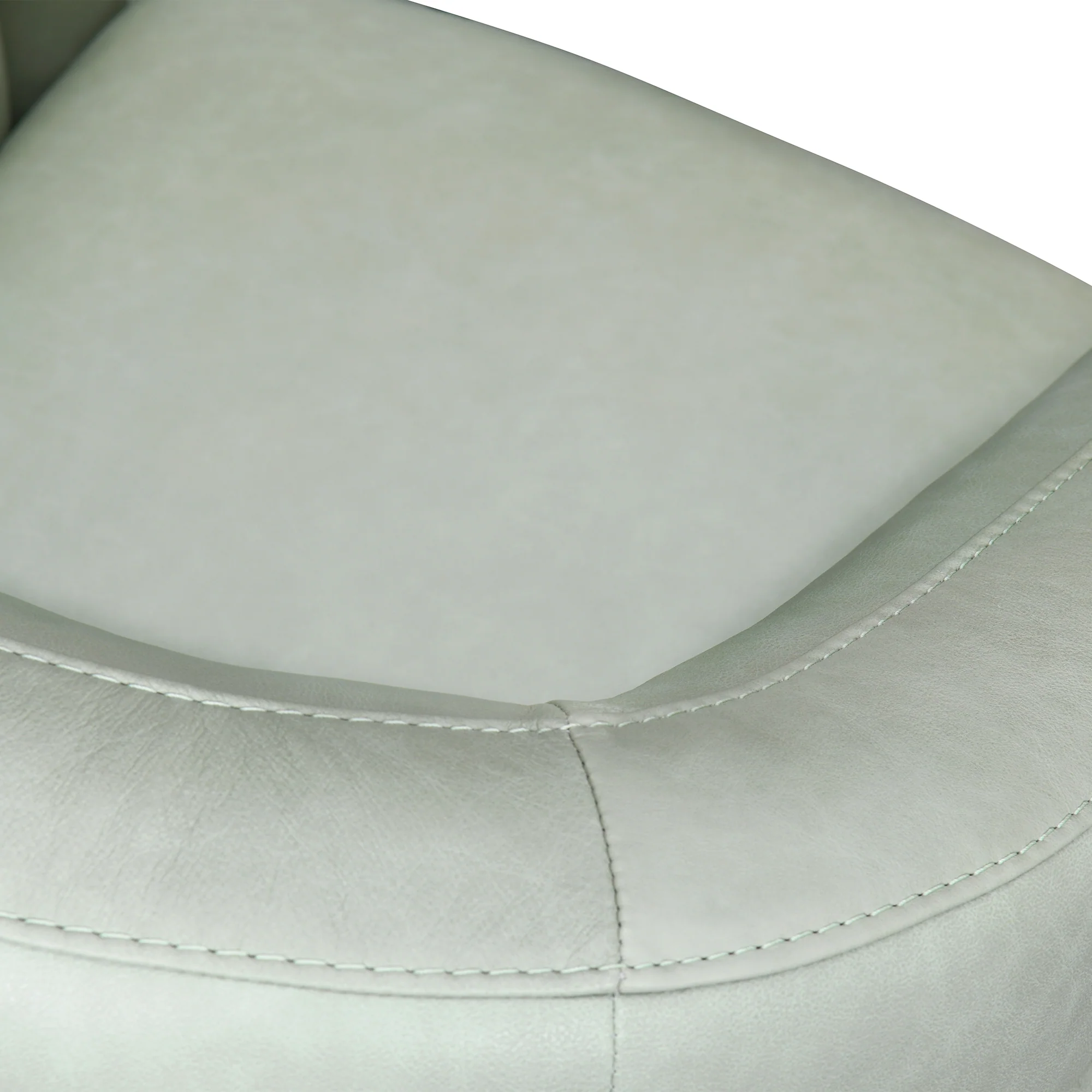 Desi Sky Blue Leather Swivel Accent Chair By Armen Living - Image 16