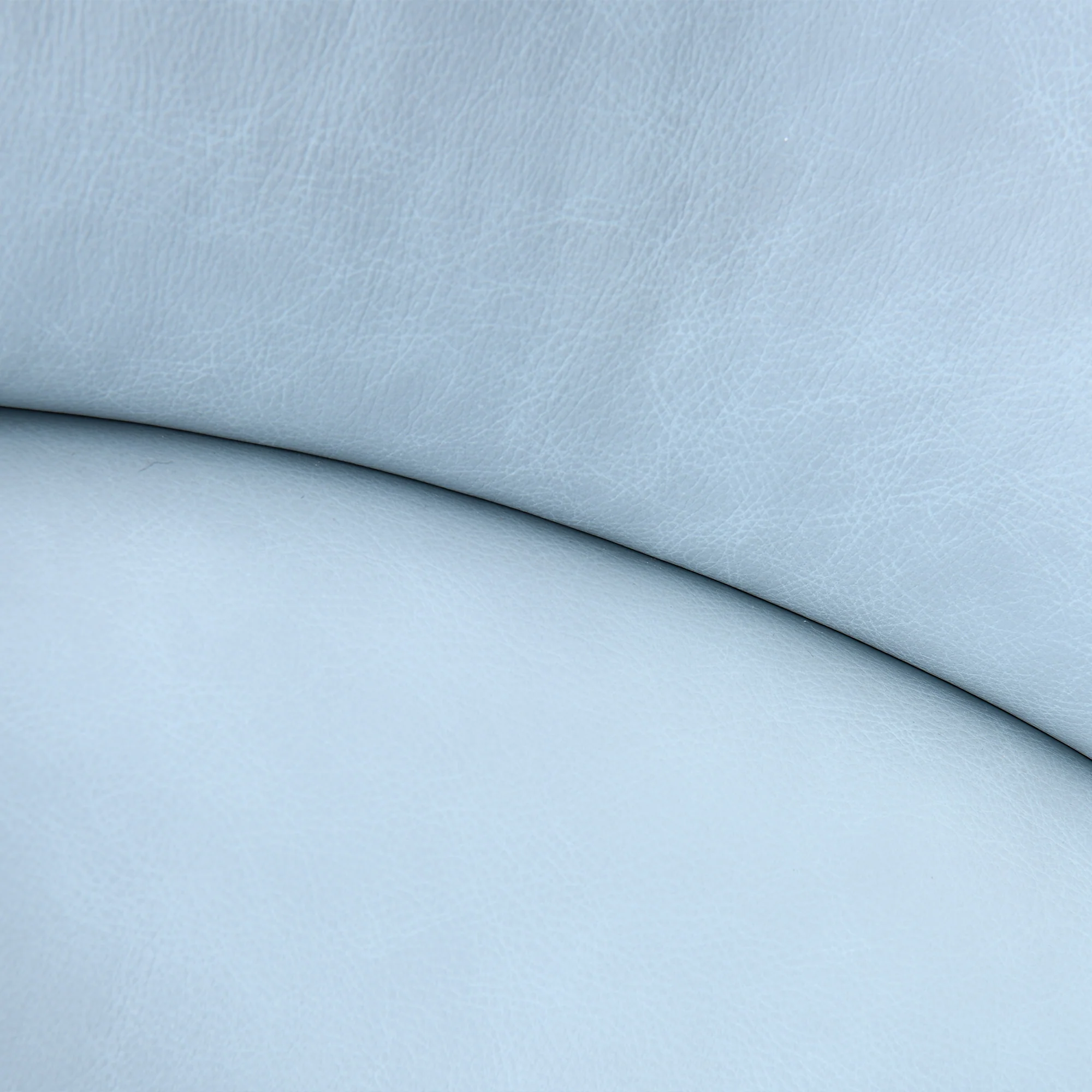 Desi Sky Blue Leather Swivel Accent Chair By Armen Living - Image 9