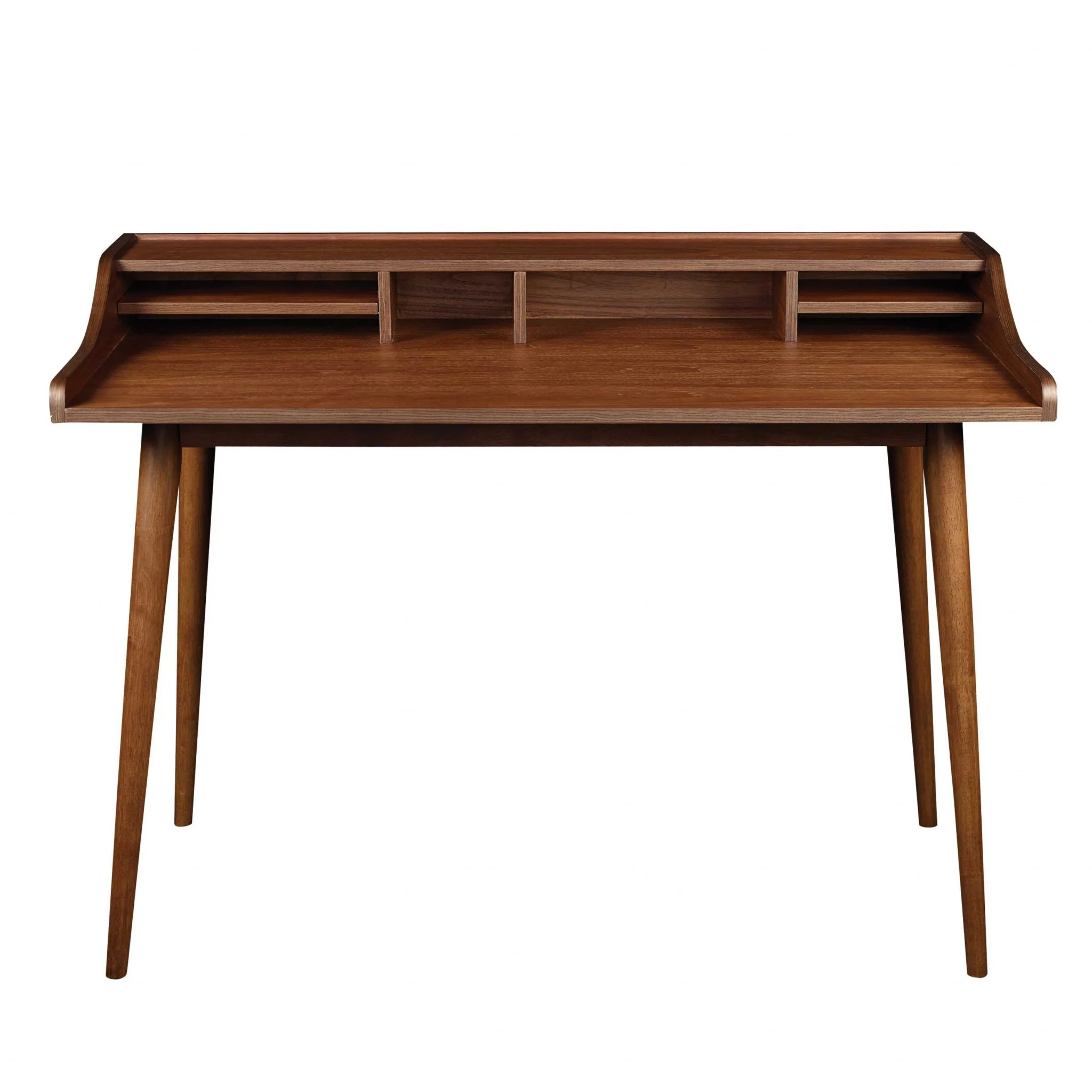 Desk in American Walnut By Homeroots - Image 2