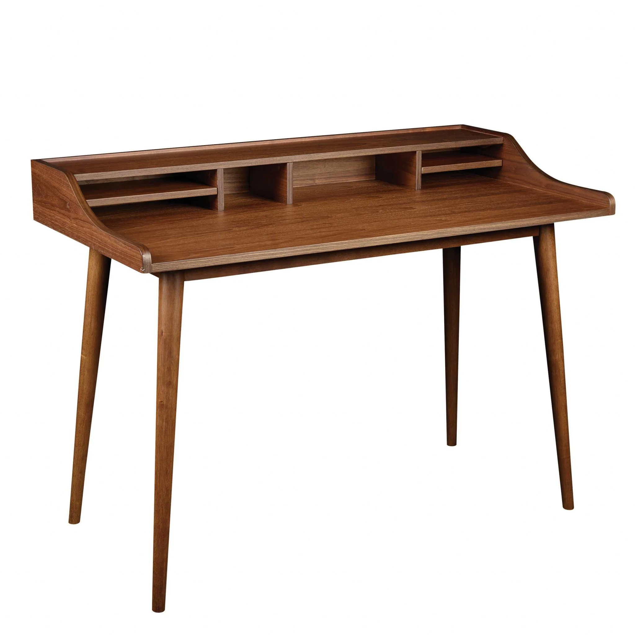 Desk in American Walnut By Homeroots - Image 3