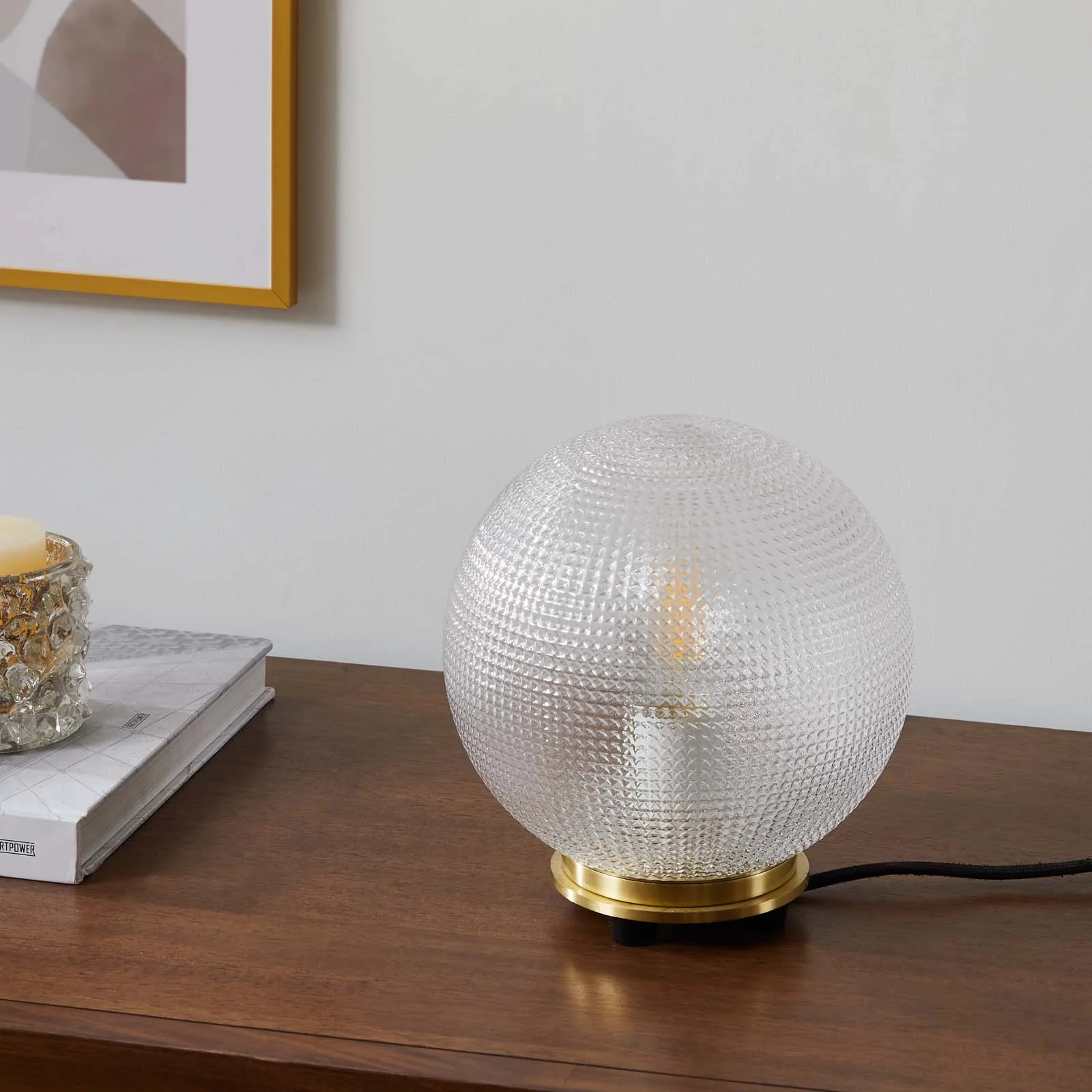 Destiny Glass and Metal Table Lamp By Modway - EEI-5615 - Image 2