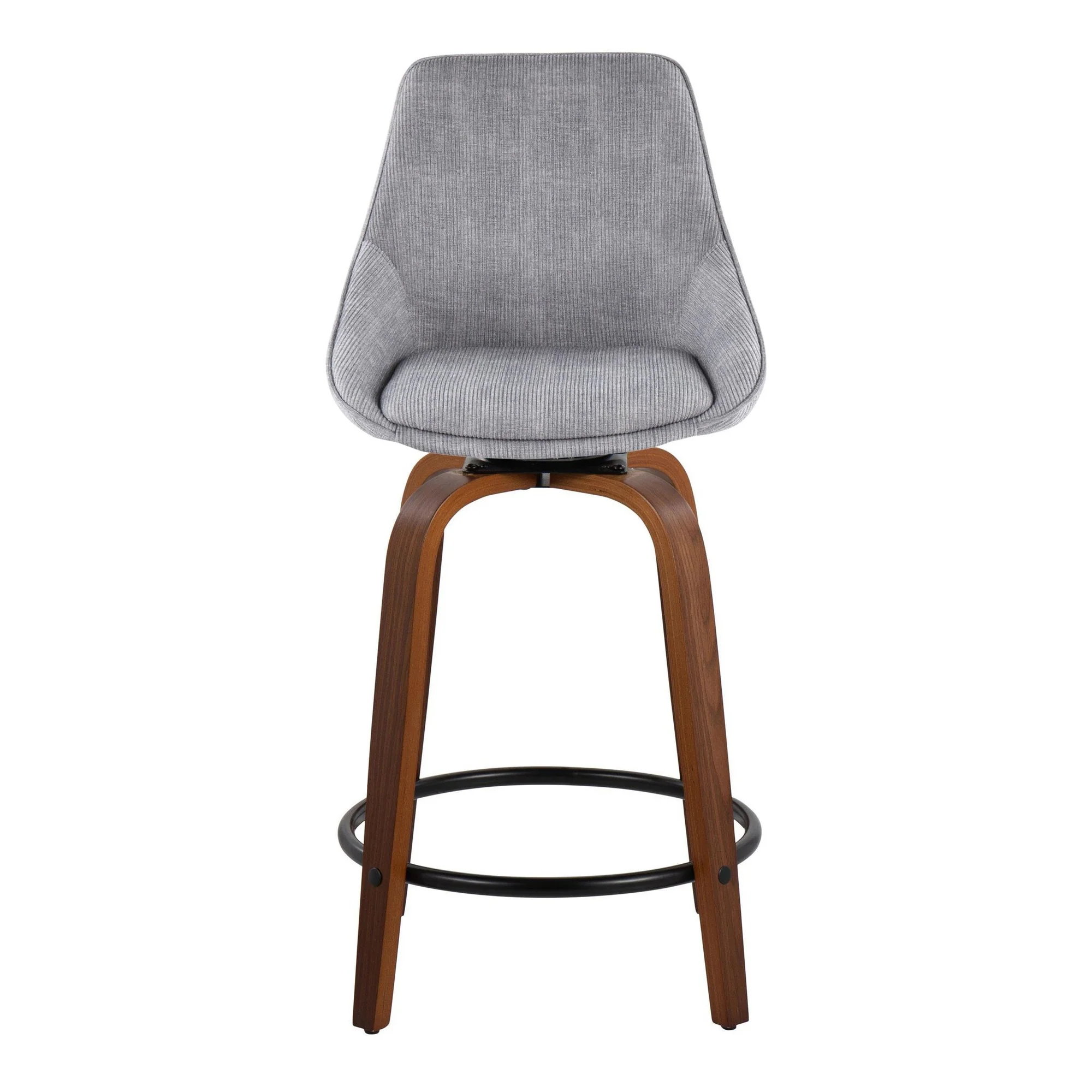 Diana 24" Fixed-Height Counter Stool - Set of 2 By LumiSource - B24-DIANACOR-GRTZQ2 WLGY2 - Image 5