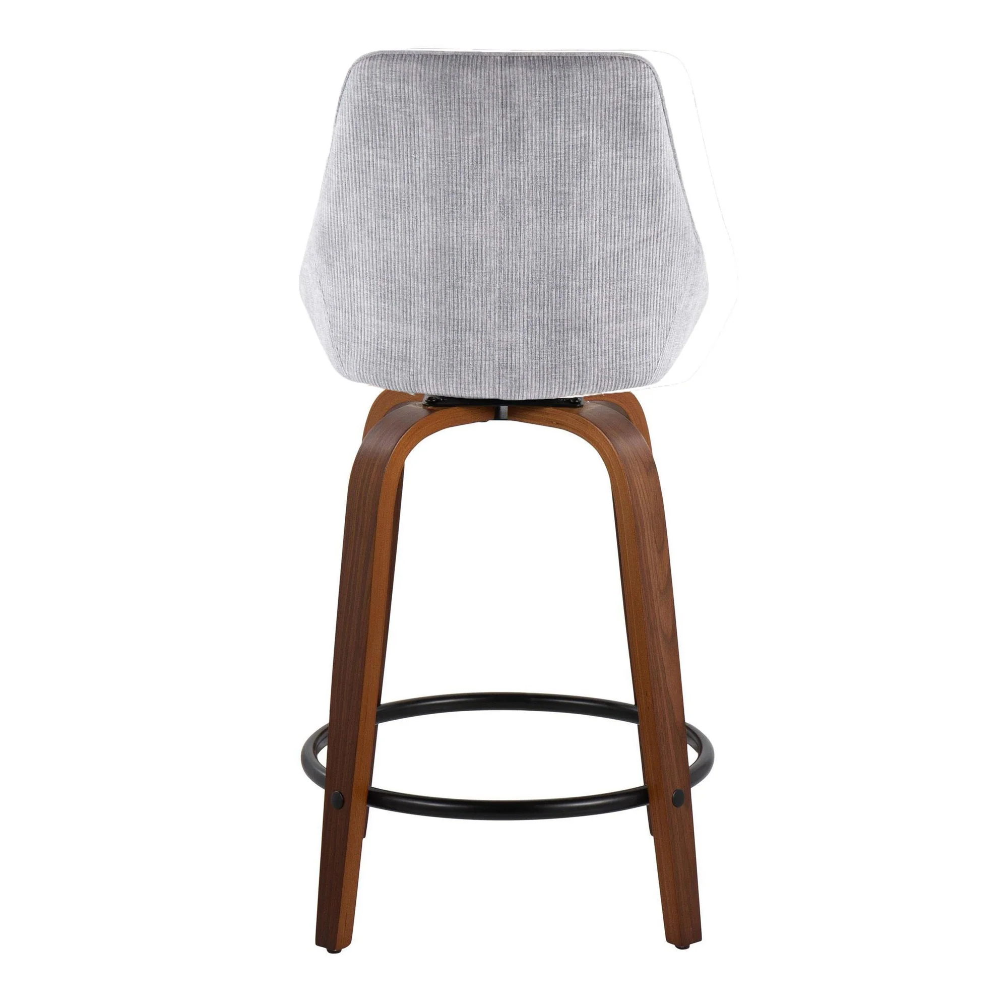 Diana 24" Fixed-Height Counter Stool - Set of 2 By LumiSource - B24-DIANACOR-GRTZQ2 WLGY2 - Image 6