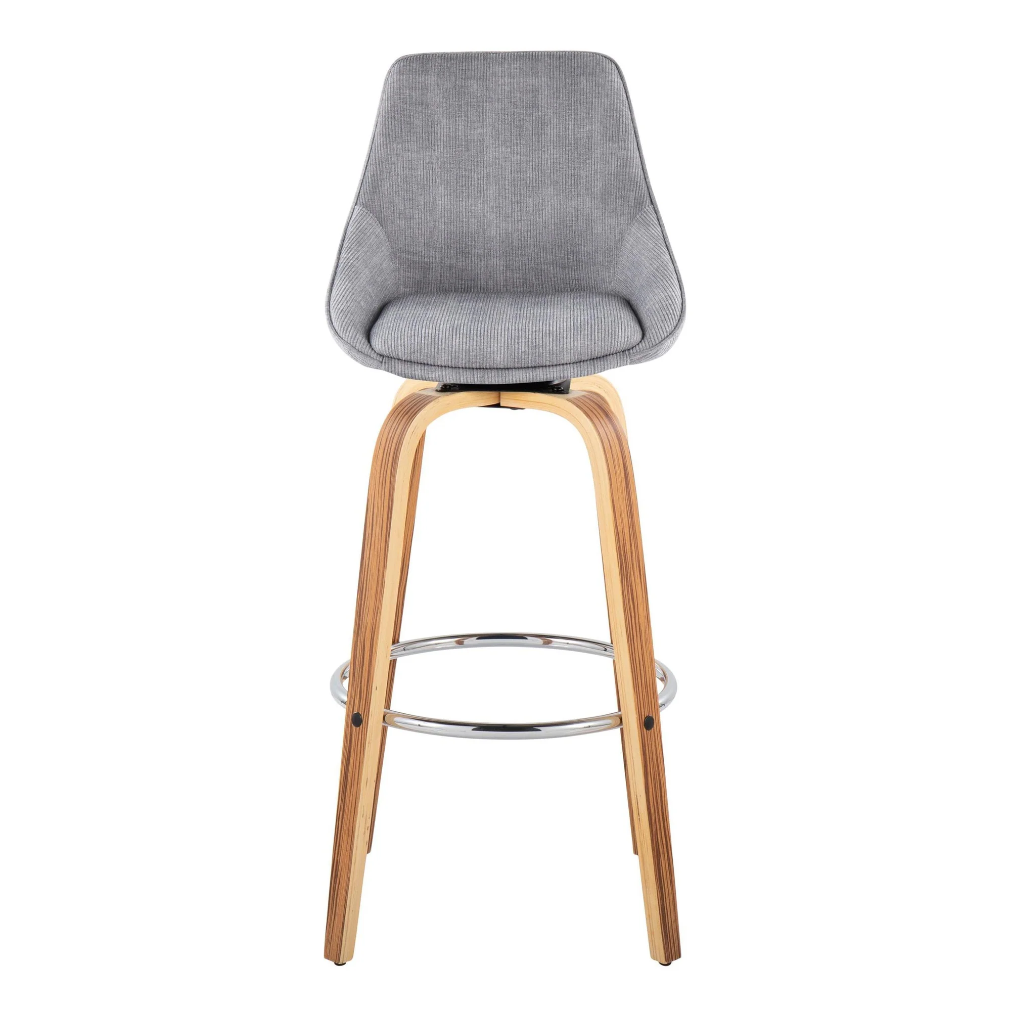Diana Fixed-Height Barstool - Set of 2 Blue By LumiSource - Image 3