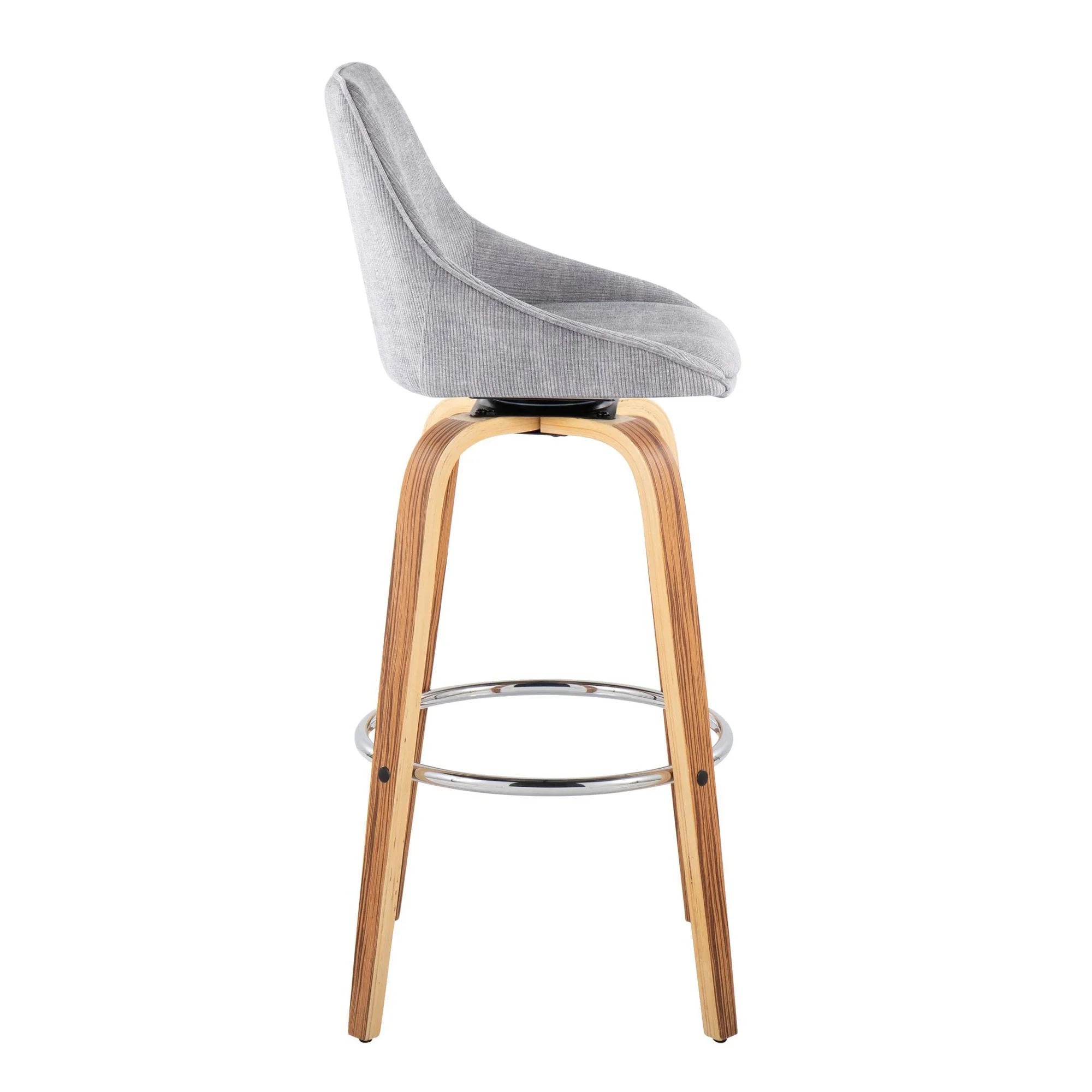 Diana Fixed-Height Barstool - Set of 2 Blue By LumiSource - Image 6