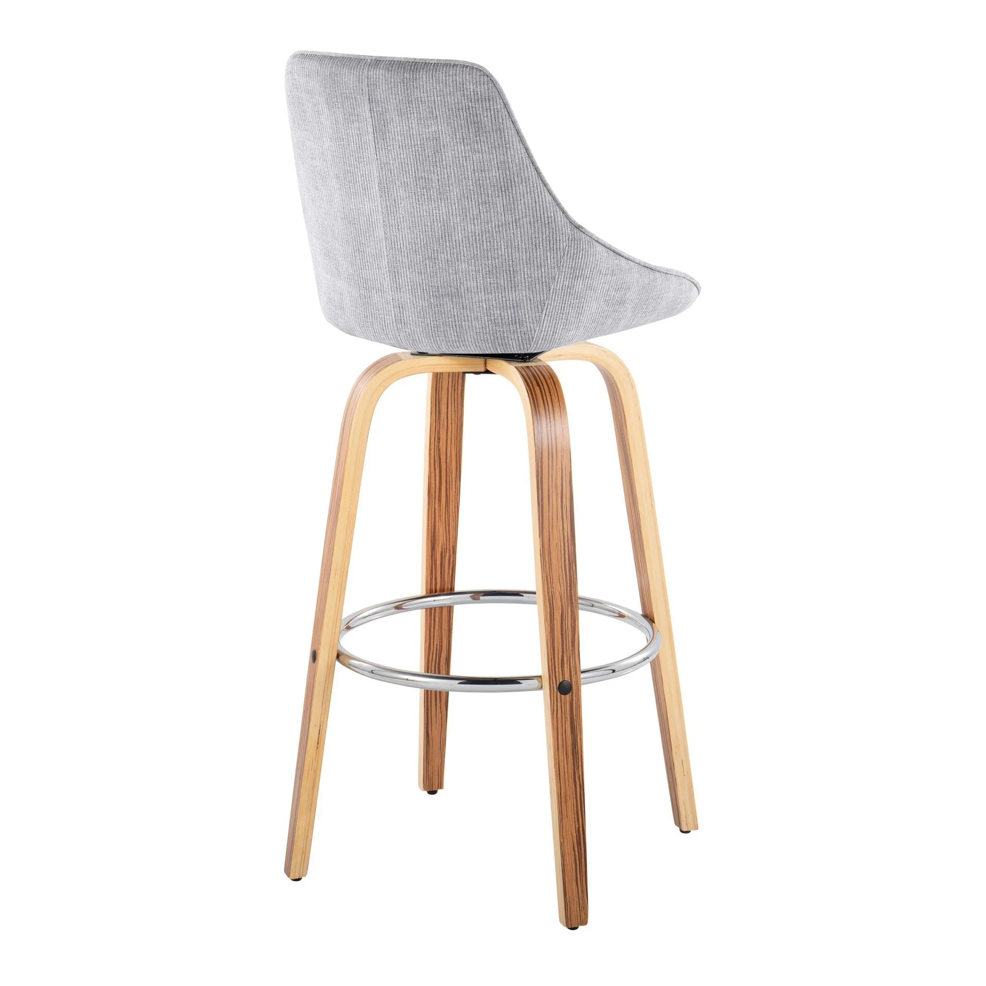 Diana Fixed-Height Barstool - Set of 2 Blue By LumiSource - Image 7
