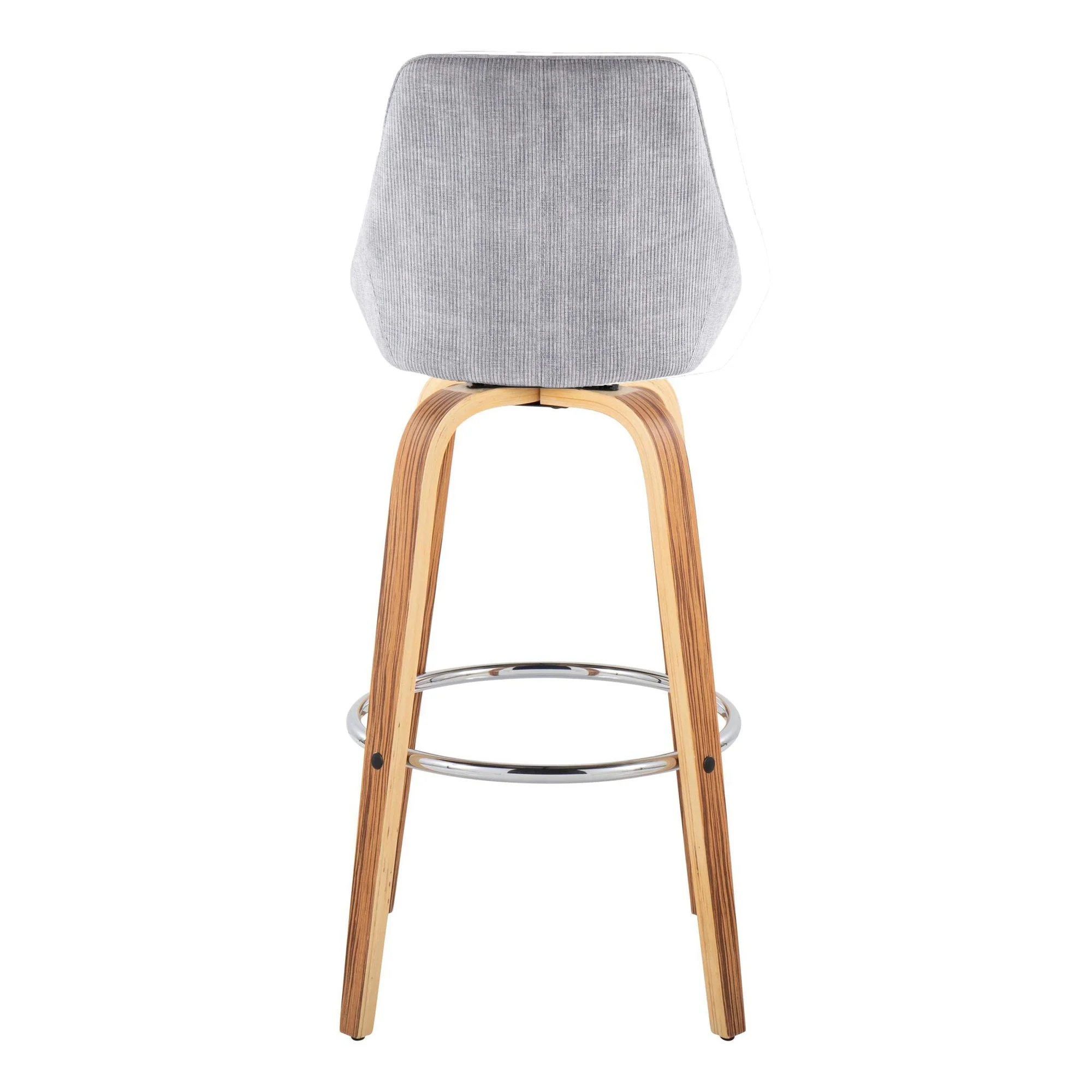 Diana Fixed-Height Barstool - Set of 2 Blue By LumiSource - Image 8