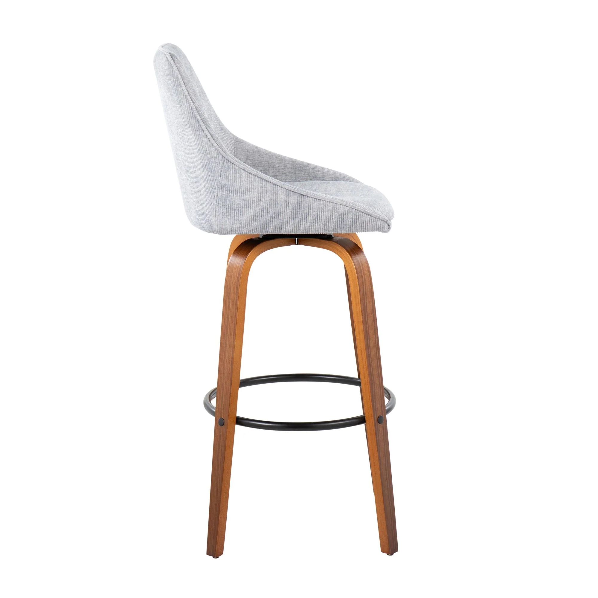 Diana 30" Fixed-Height Barstool - Set of 2 By LumiSource - B30-DIANACOR-GRTZQ2 WLGY2 - Image 7