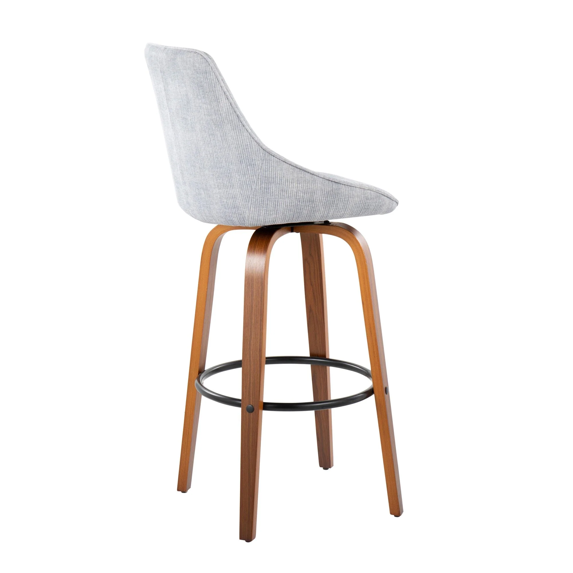 Diana 30" Fixed-Height Barstool - Set of 2 By LumiSource - B30-DIANACOR-GRTZQ2 WLGY2 - Image 8