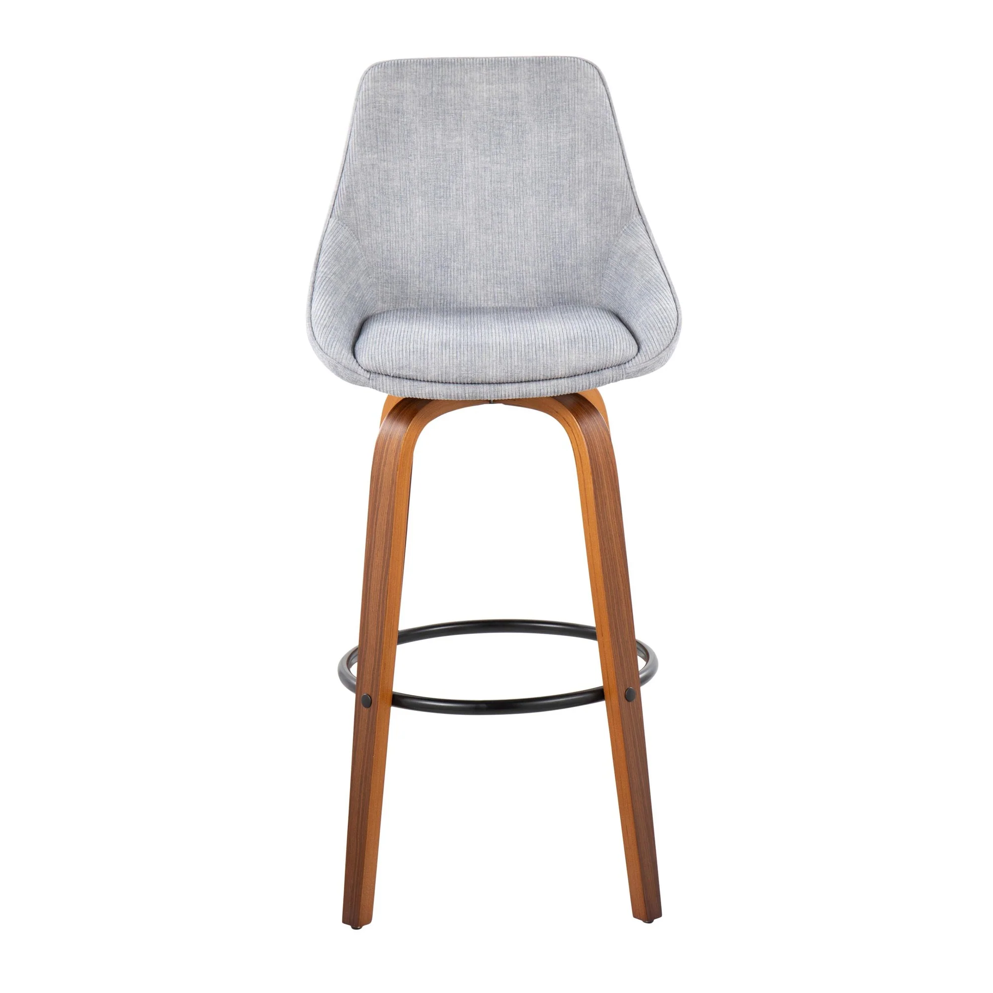 Diana 30" Fixed-Height Barstool - Set of 2 By LumiSource - B30-DIANACOR-GRTZQ2 WLGY2 - Image 9