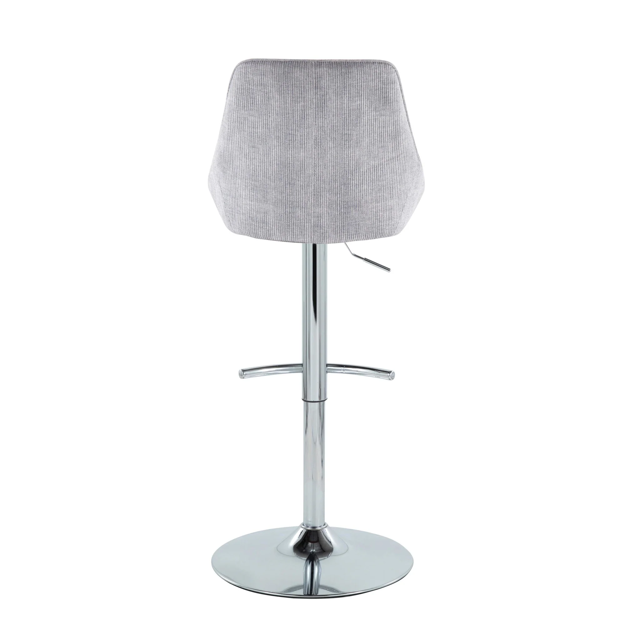 Diana Adjustable Bar Stool - Set of 2 By LumiSource - BS-DIANACOR-RT2 CHRMGY2 - Image 6