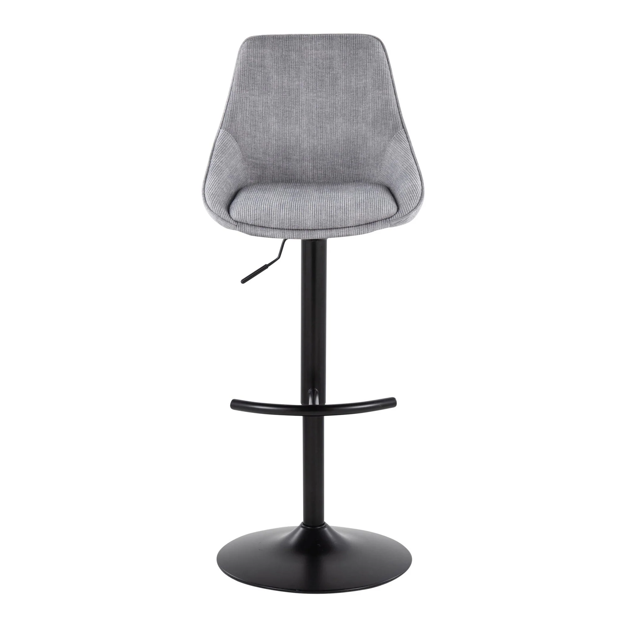 Diana Adjustable Barstool - Set of 2 By LumiSource - BS-DIANACOR-RT2 BKGY2 - Image 7