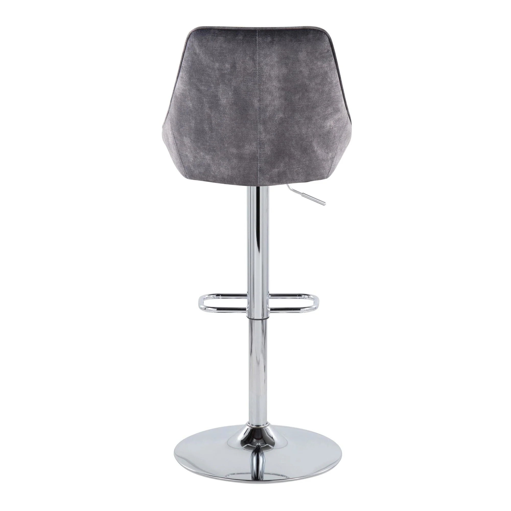 Diana Adjustable Barstool - Set of 2 By LumiSource - BS-DIANAV-RR2 CHRGY2 - Image 10