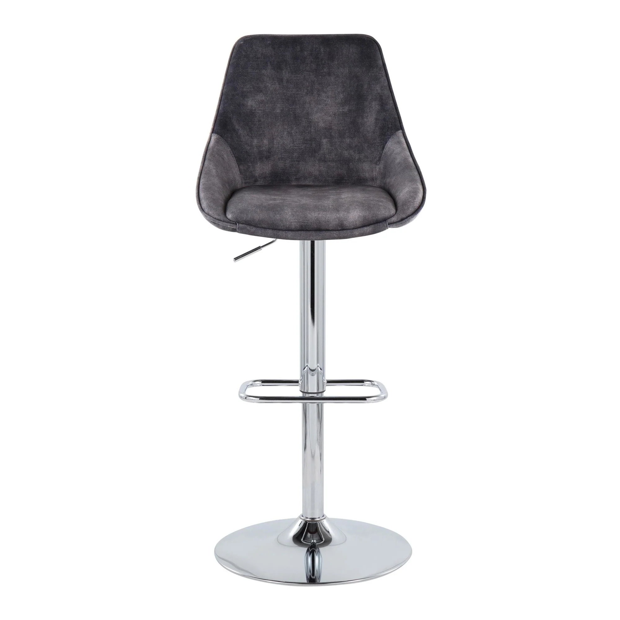Diana Adjustable Barstool - Set of 2 By LumiSource - BS-DIANAV-RR2 CHRGY2 - Image 9