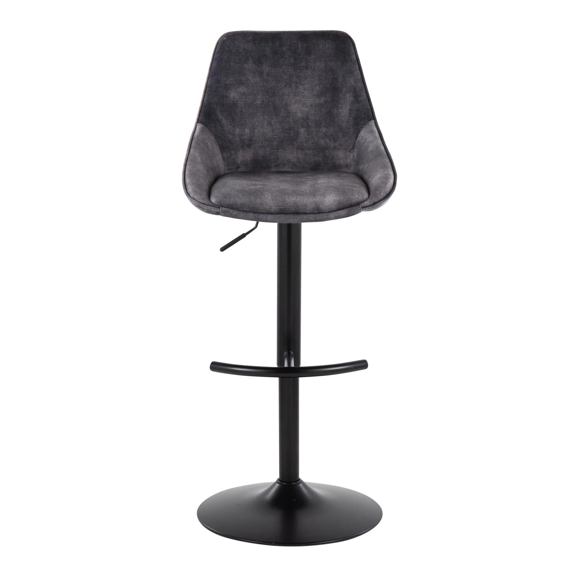 Diana Adjustable Barstool - Set of 2 By LumiSource - BS-DIANAV-RT2 BKGY2 - Image 7