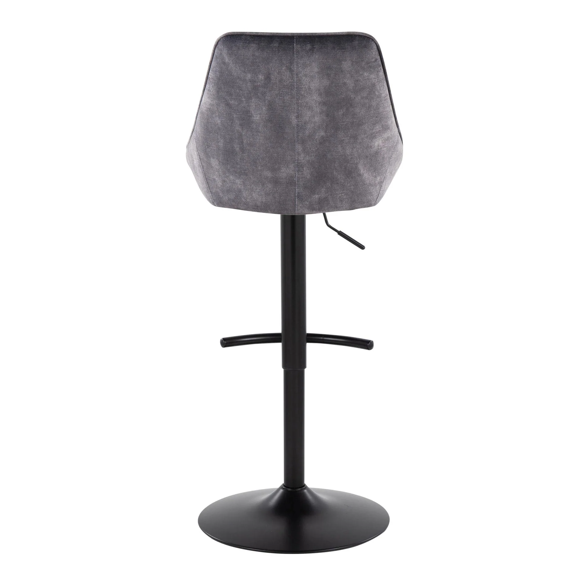 Diana Adjustable Barstool - Set of 2 By LumiSource - BS-DIANAV-RT2 BKGY2 - Image 8