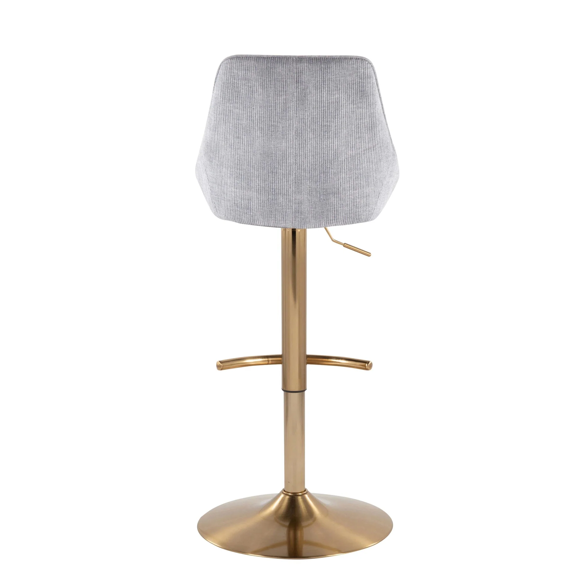 Diana Adjustable Bar Stool - Set of 2 Gray By LumiSource - Image 7