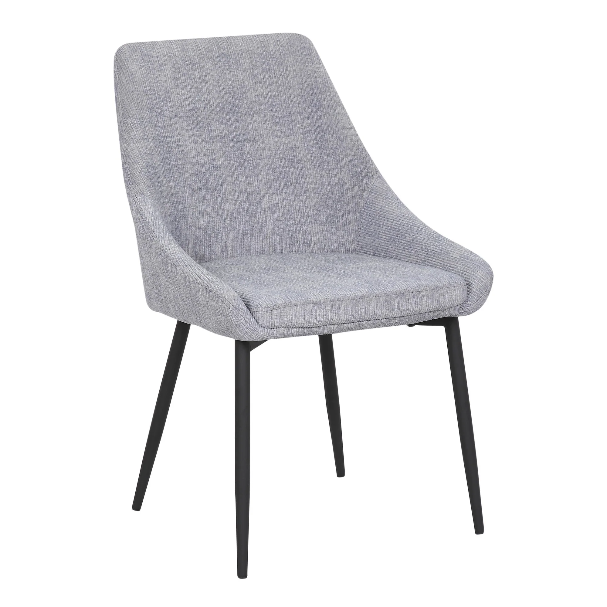 Diana Corduroy Chair - Set of 2 By LumiSource - CH-DIANA COR BKGY2 - Image 3