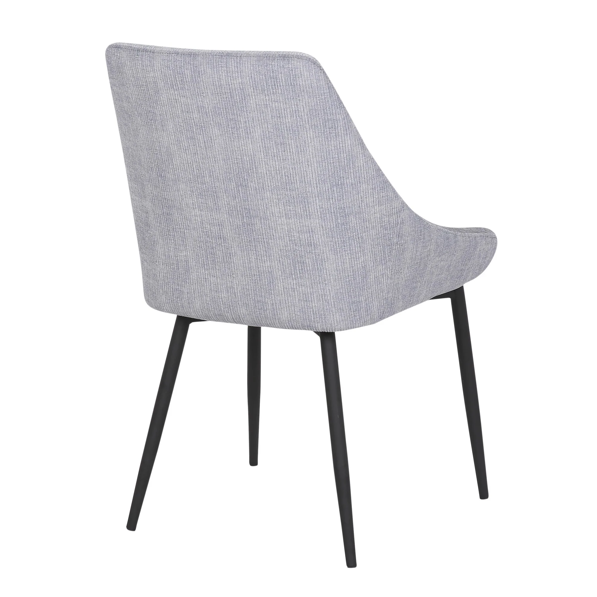 Diana Corduroy Chair - Set of 2 By LumiSource - CH-DIANA COR BKGY2 - Image 5