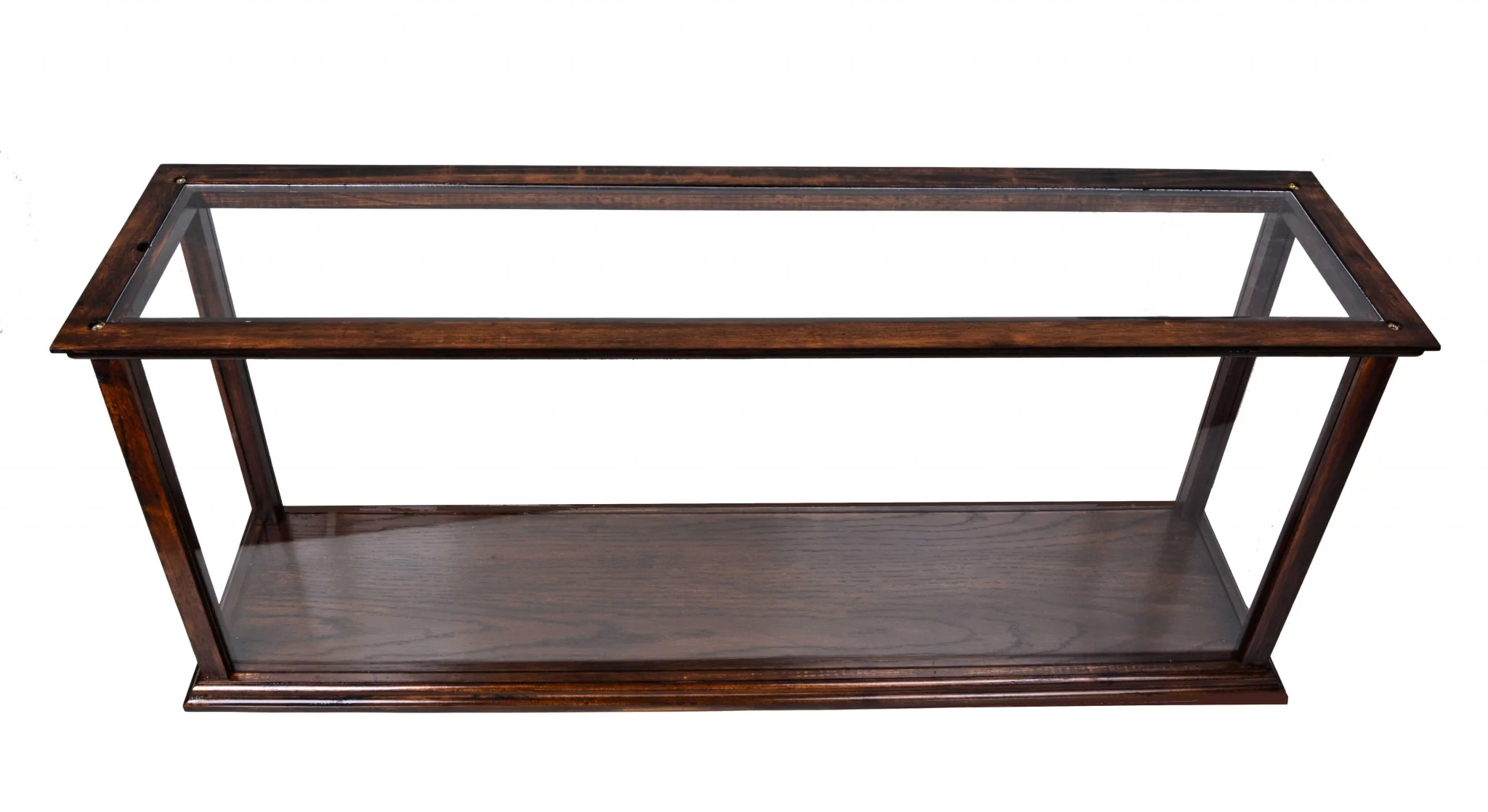 Display Case for Cruise Liner Midsize Classic Brown By Homeroots - Image 2