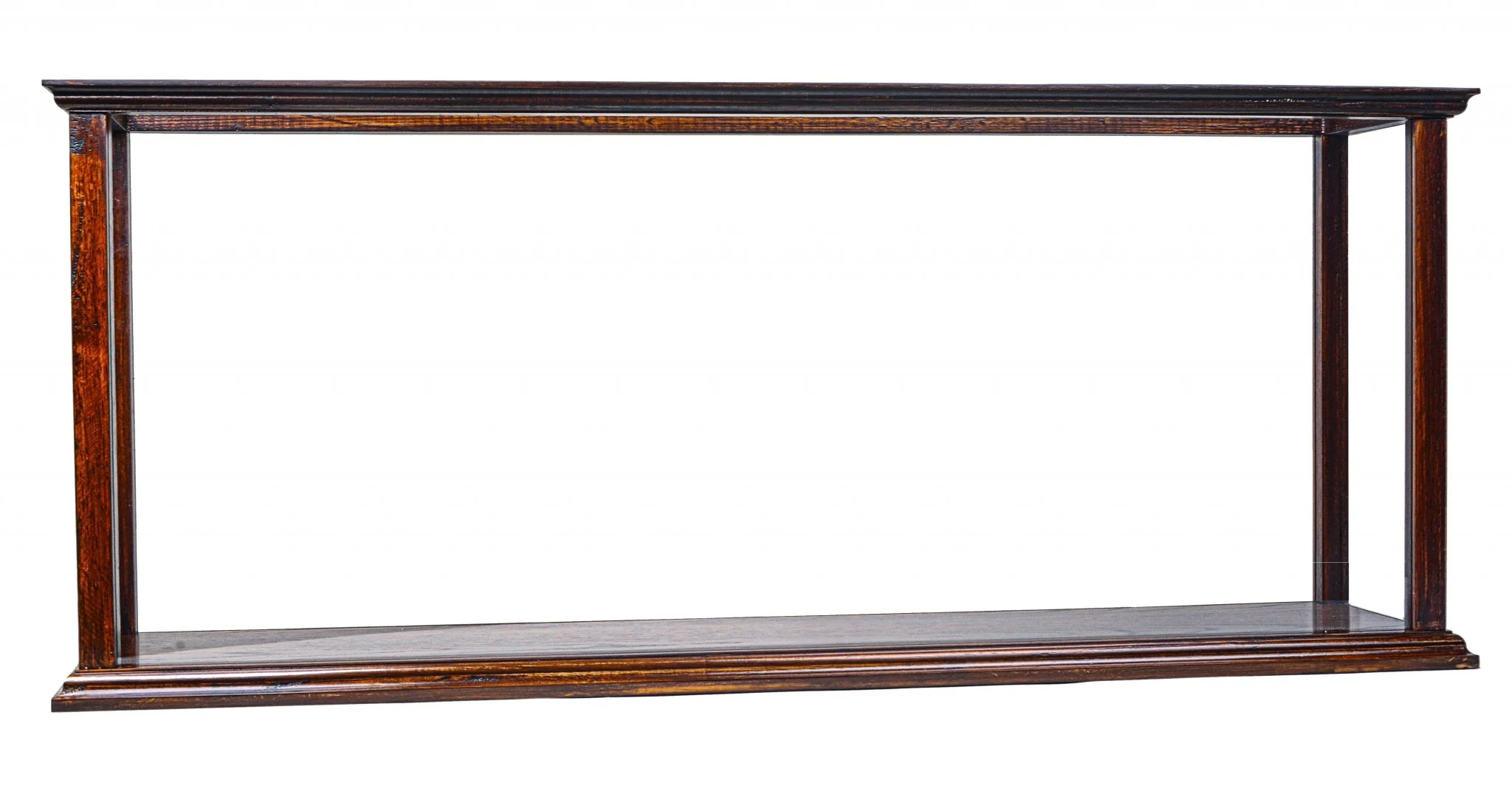 Display Case for Cruise Liner Midsize Classic Brown By Homeroots - Image 3