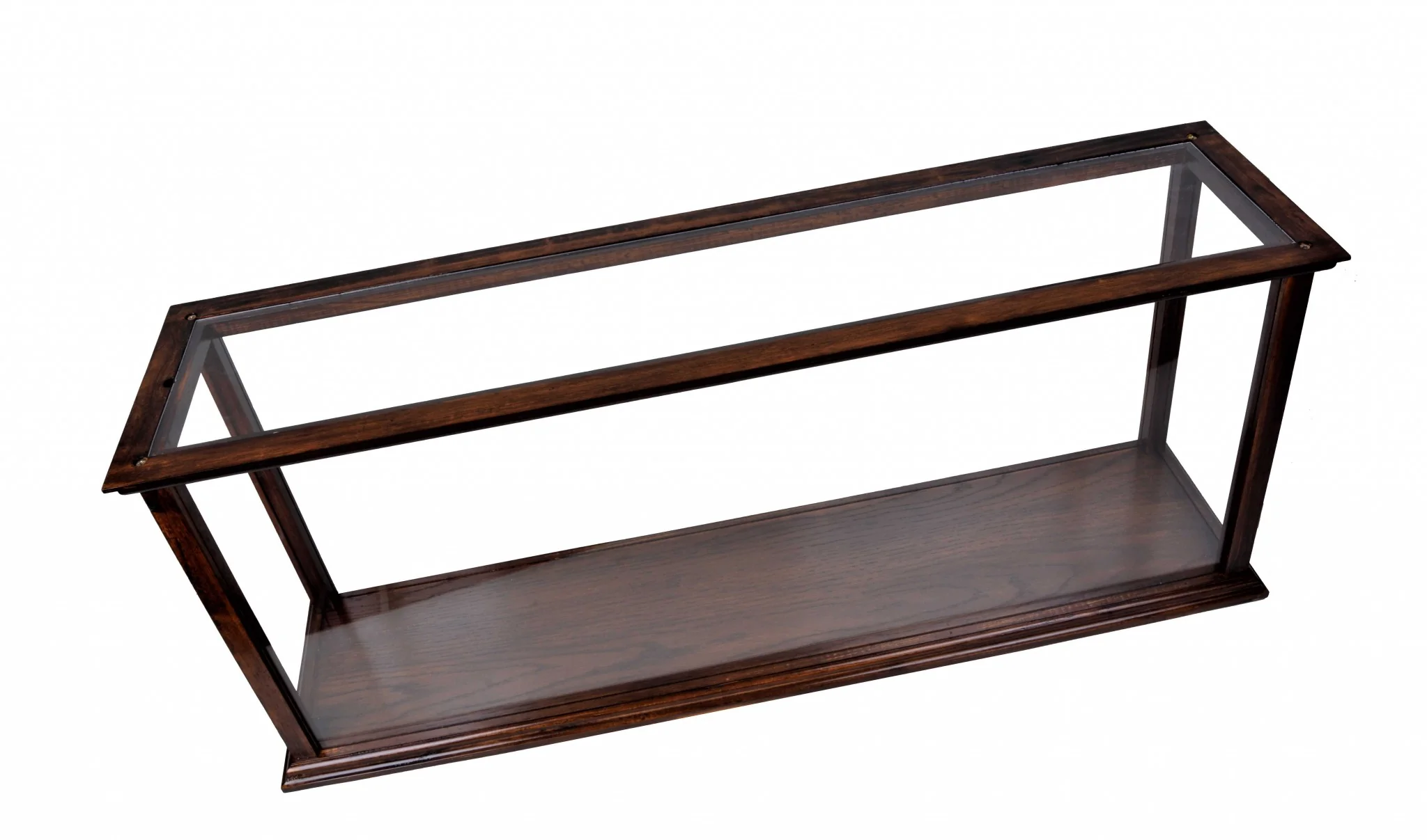Display Case for Cruise Liner Midsize Classic Brown By Homeroots - Image 4