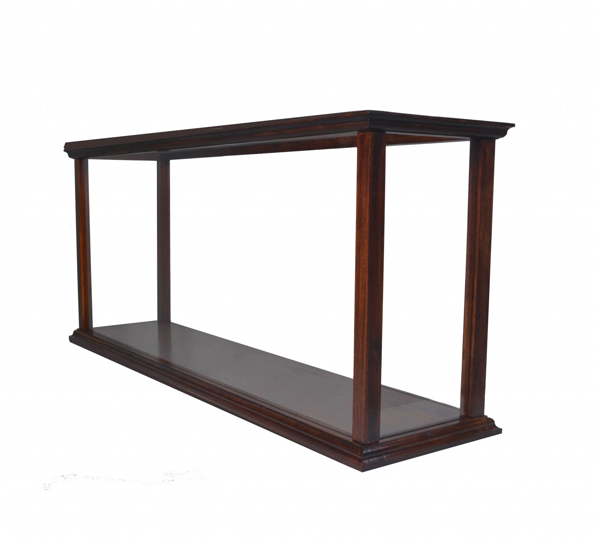 Display Case for Cruise Liner Midsize Classic Brown By Homeroots - Image 5