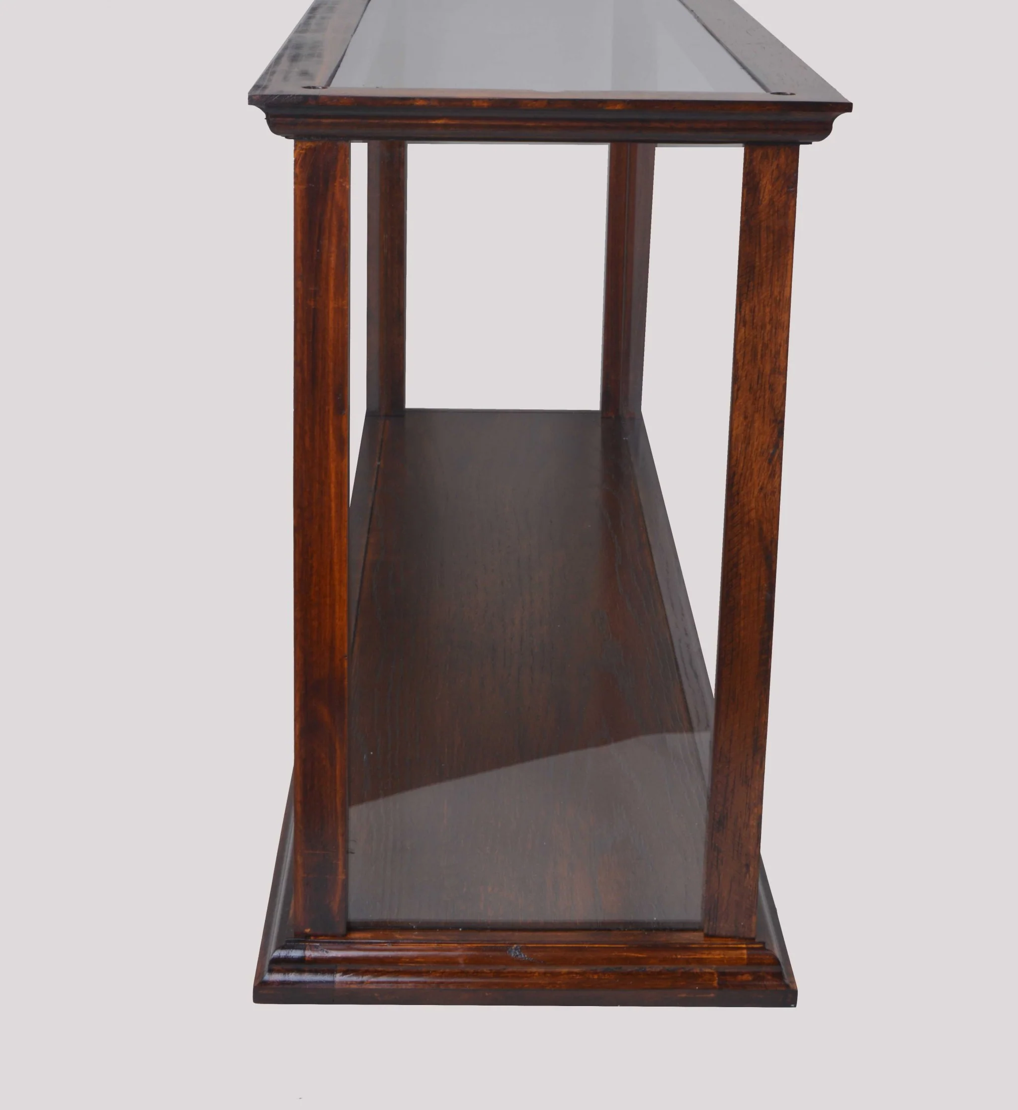 Display Case for Cruise Liner Midsize Classic Brown By Homeroots - Image 6