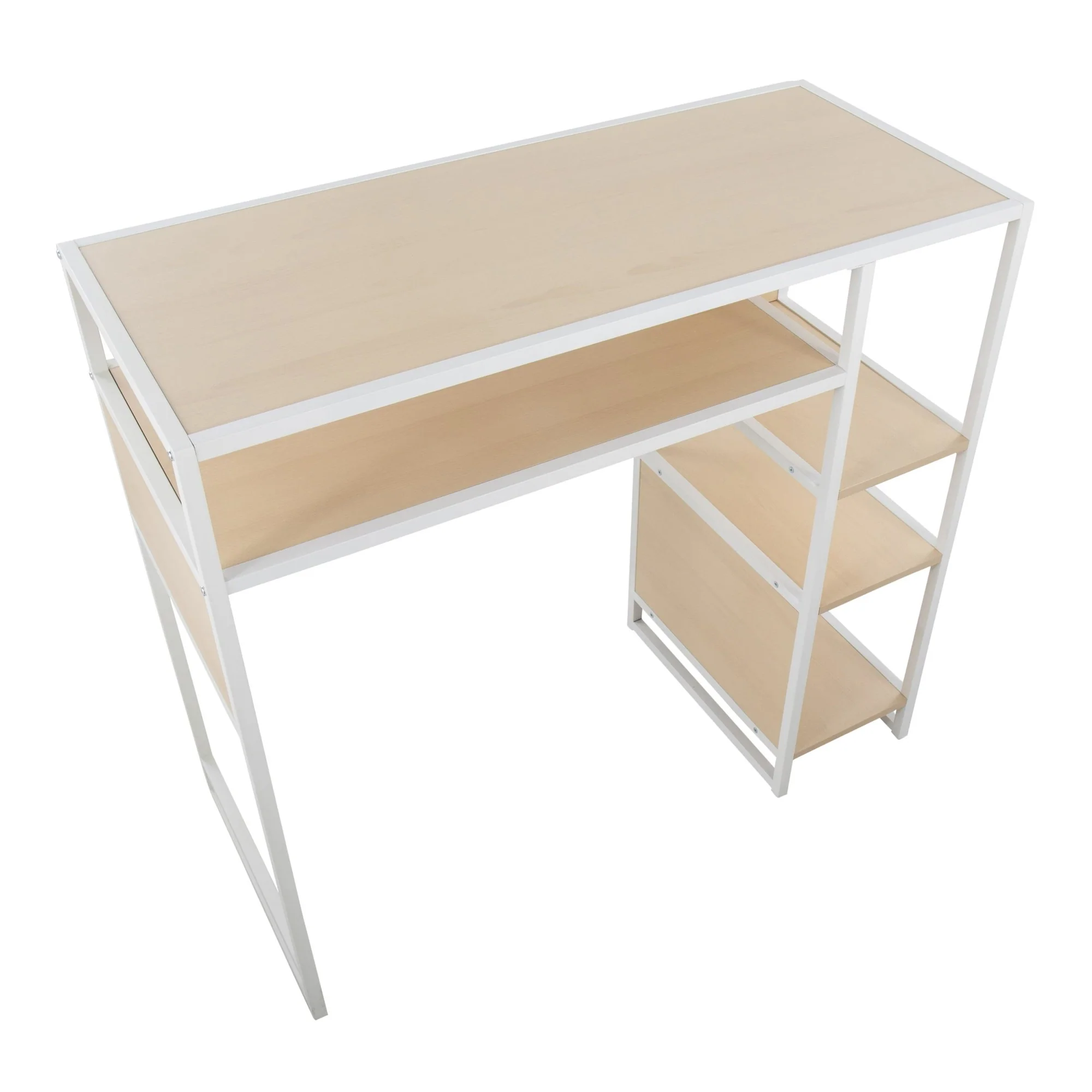 Display Bar Height Table With Storage Natural By LumiSource - Image 2