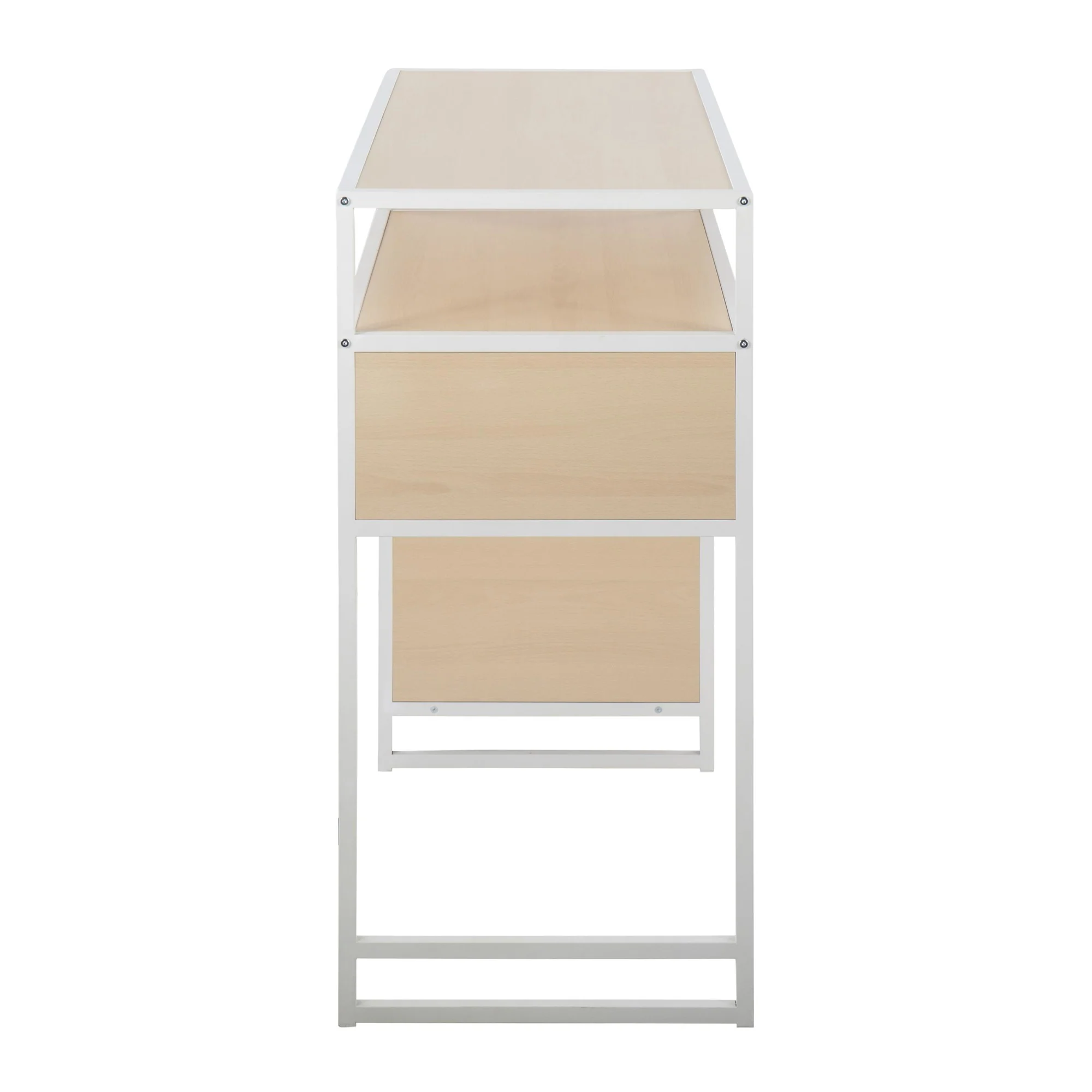 Display Bar Height Table With Storage Natural By LumiSource - Image 4