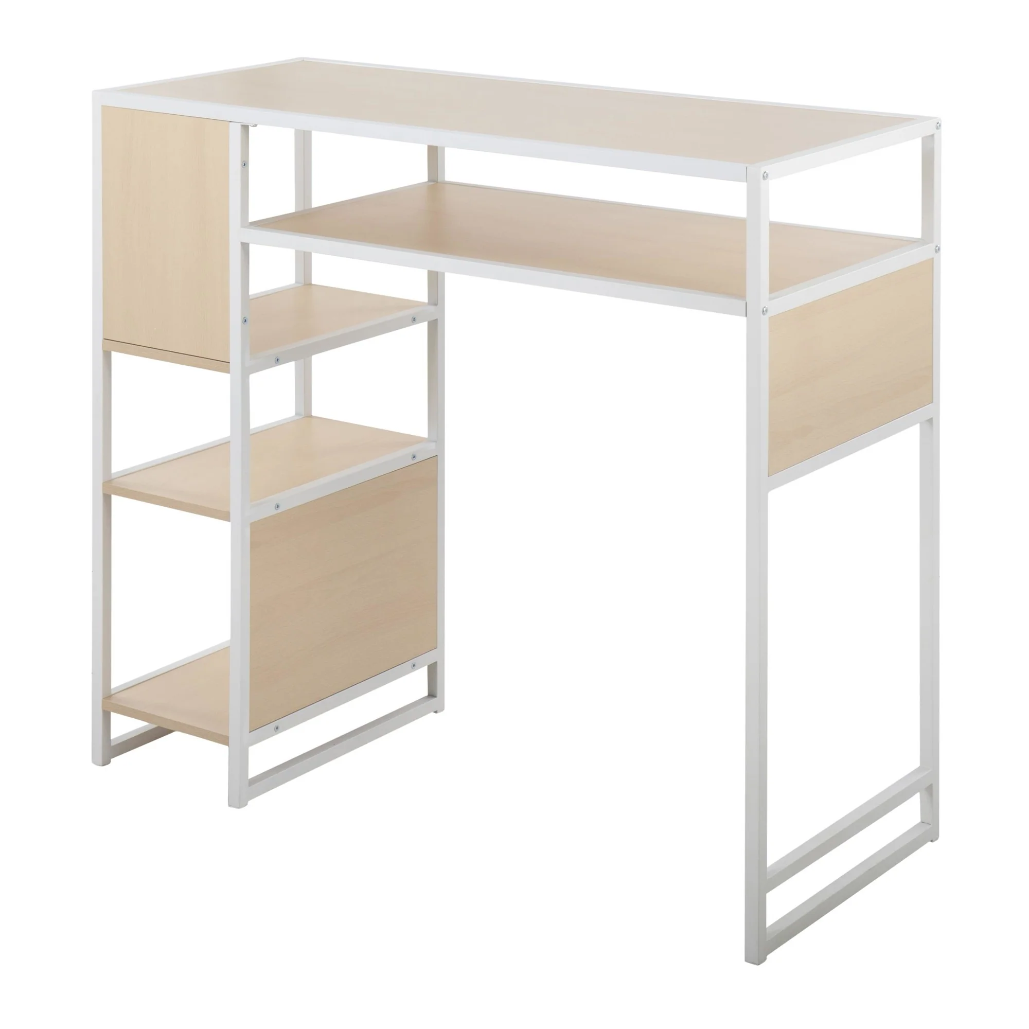 Display Bar Height Table With Storage Natural By LumiSource - Image 5