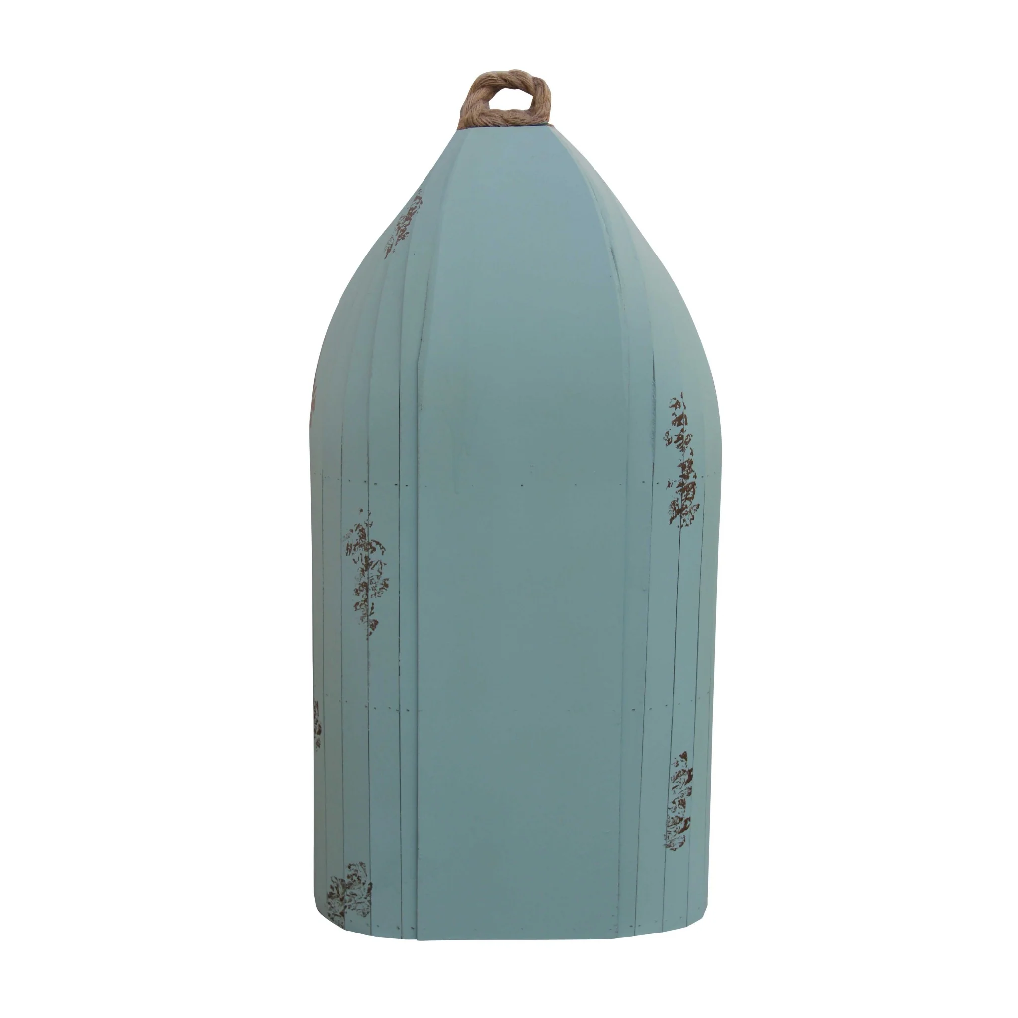 Distressed Blue Canoe Hanging Shelf By Homeroots - Image 4