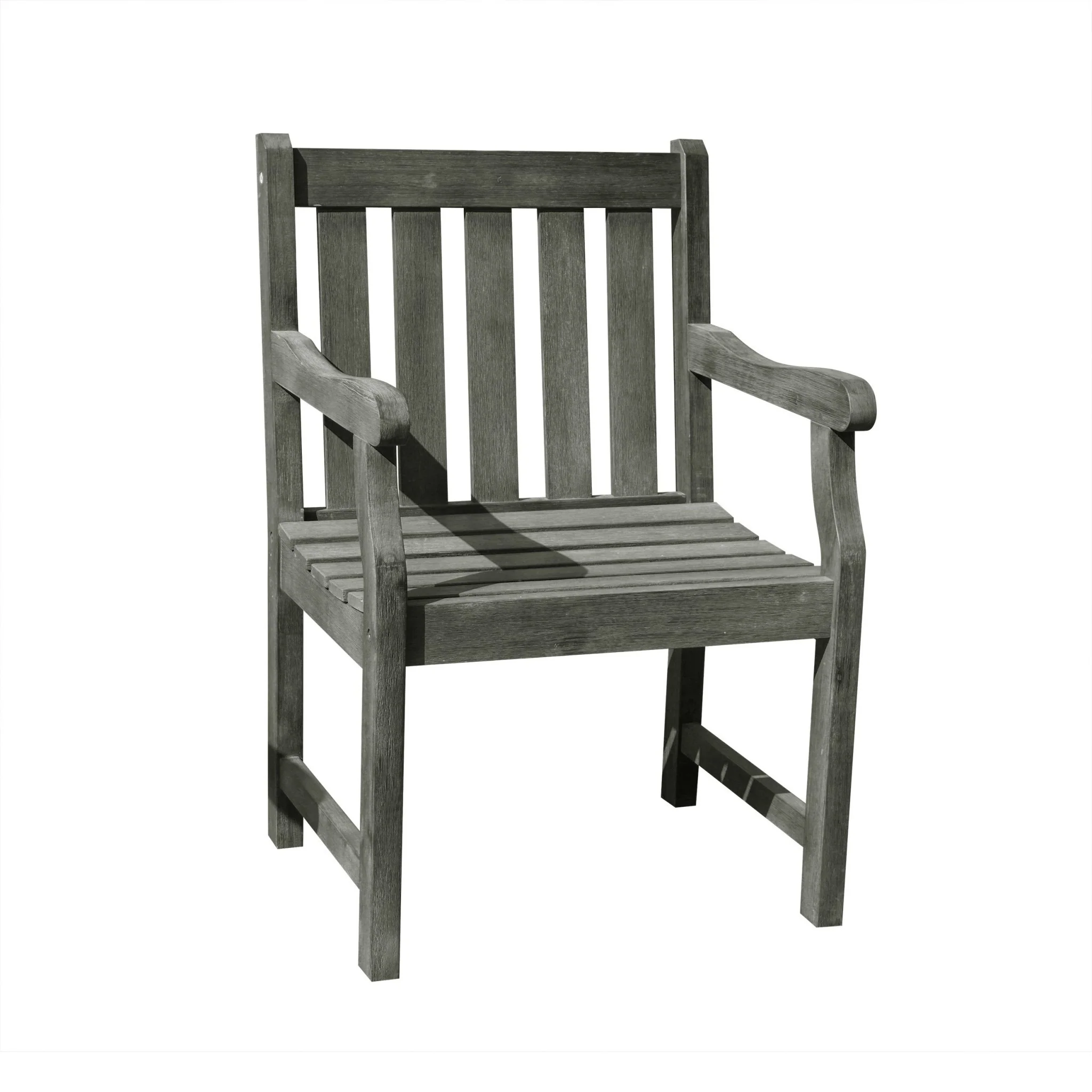 Distressed Garden Armchair By Homeroots - Image 2