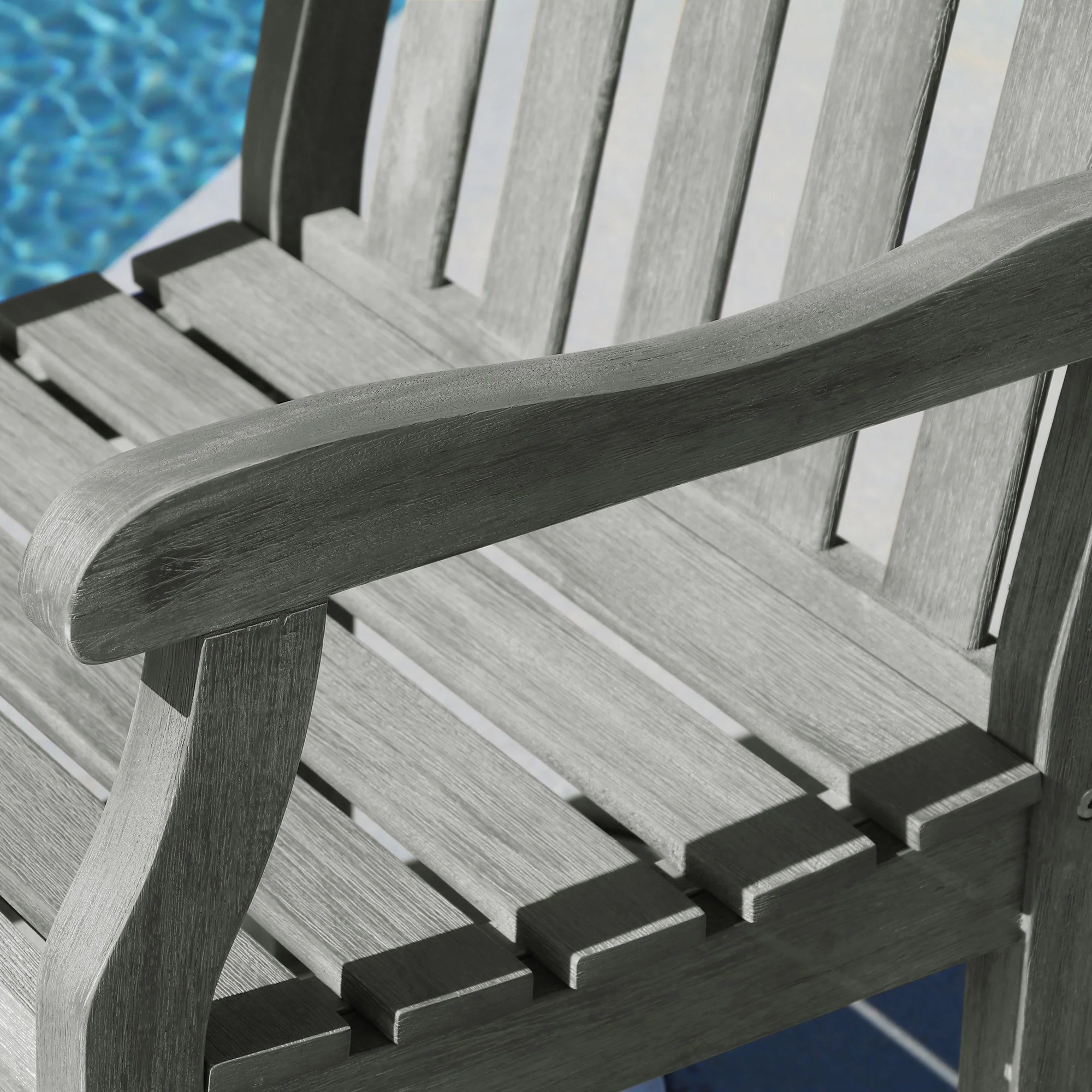 Distressed Garden Armchair By Homeroots - Image 3