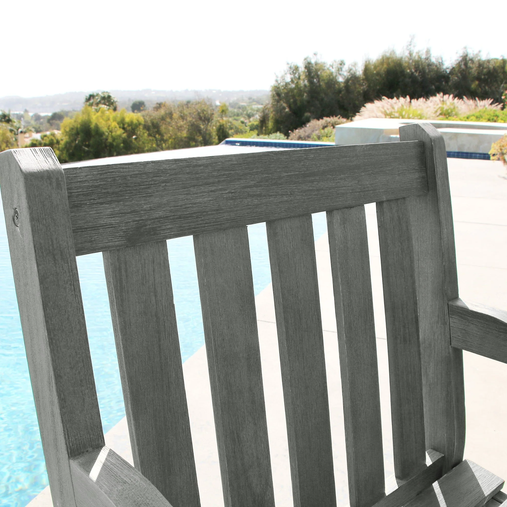 Distressed Garden Armchair By Homeroots - Image 4