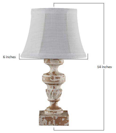 Distressed Old World Accent Lamp By Homeroots - Image 3