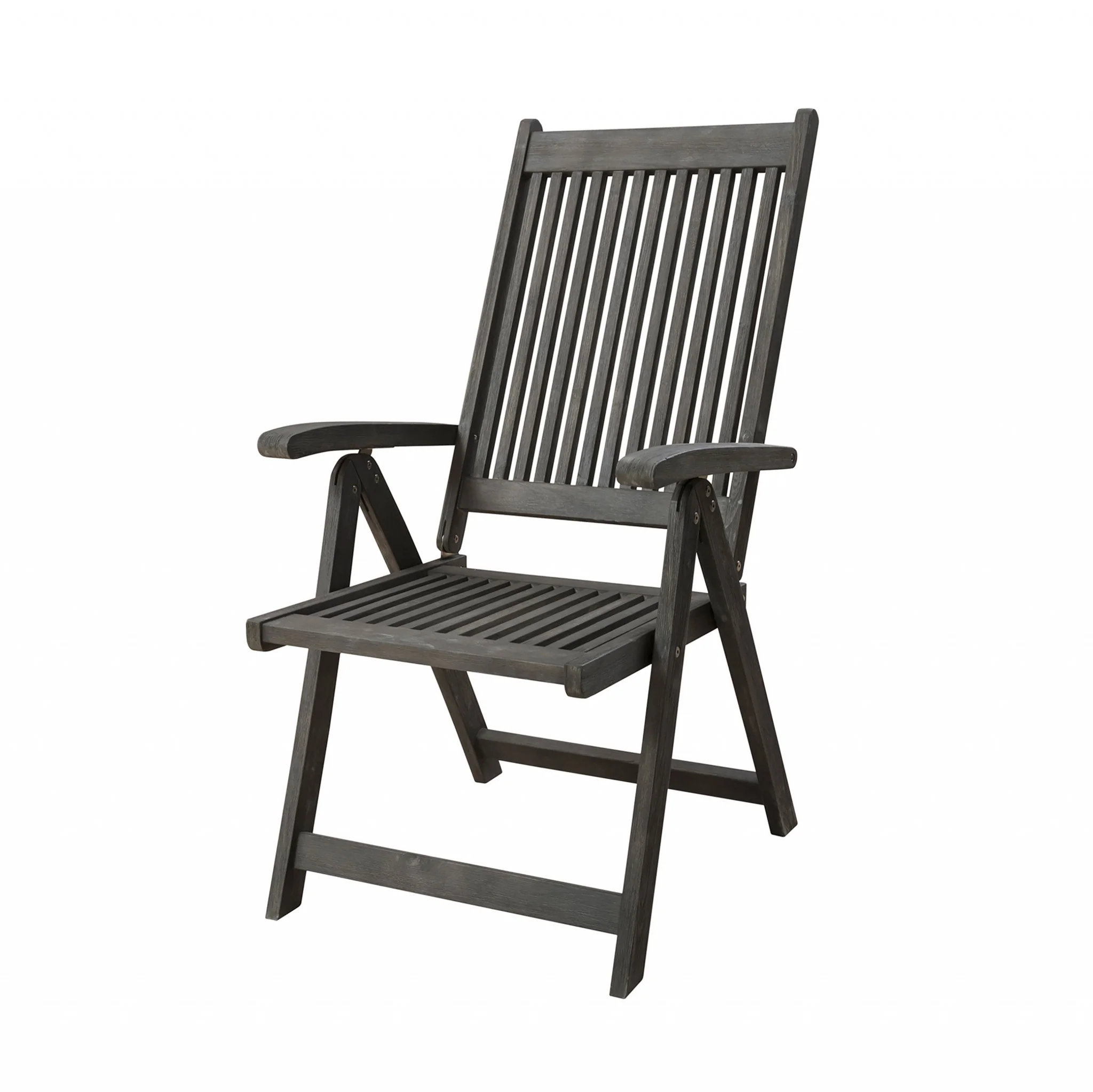 Distressed Outdoor Reclining Chair By Homeroots - Image 2