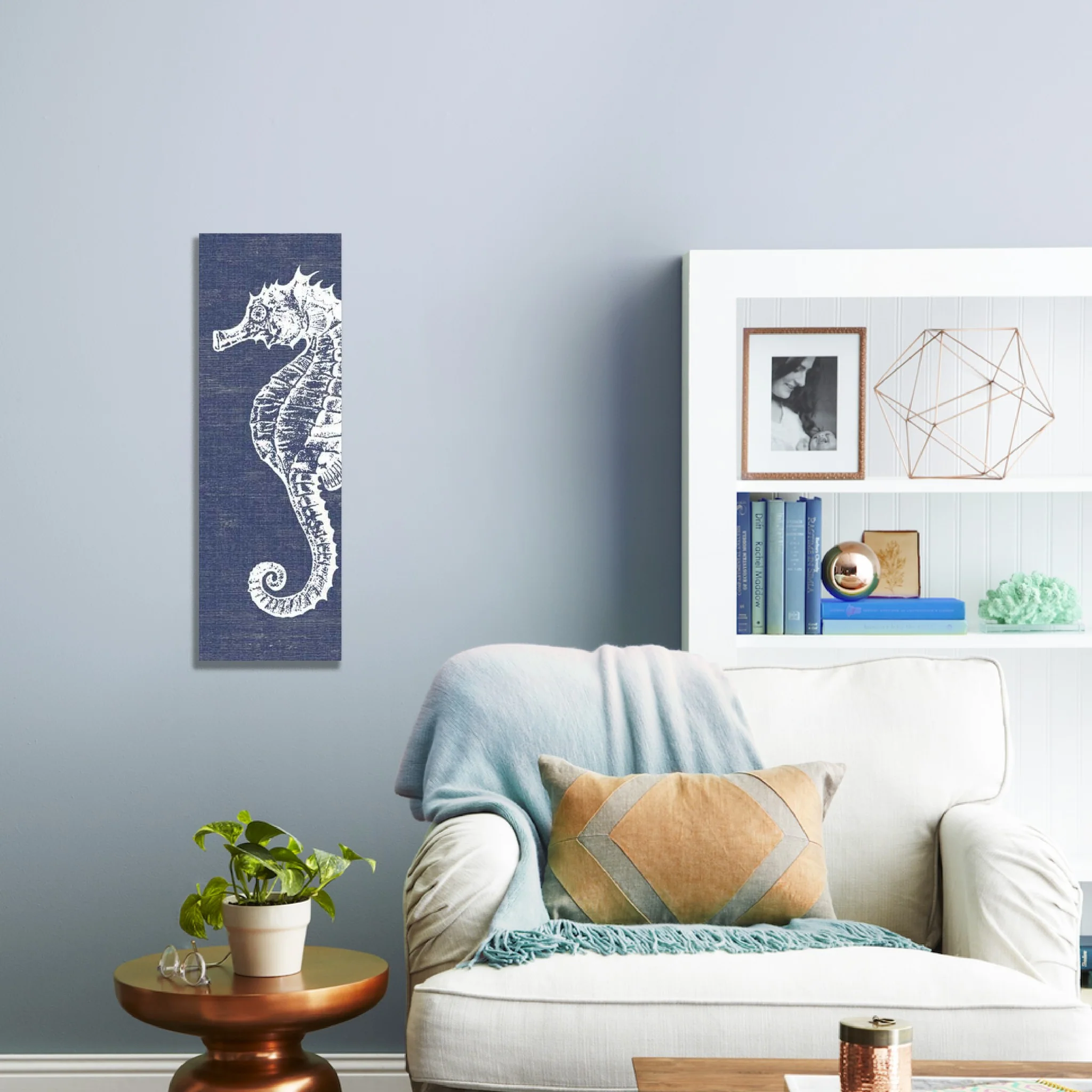 Distressed Seahorse Wall Décor By Homeroots - Image 2
