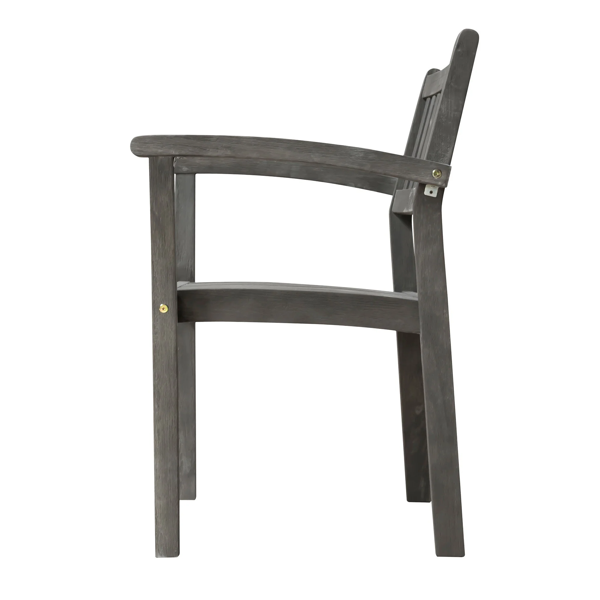 Distressed Stacking Armchairs Set Of 2 By Homeroots - Image 2